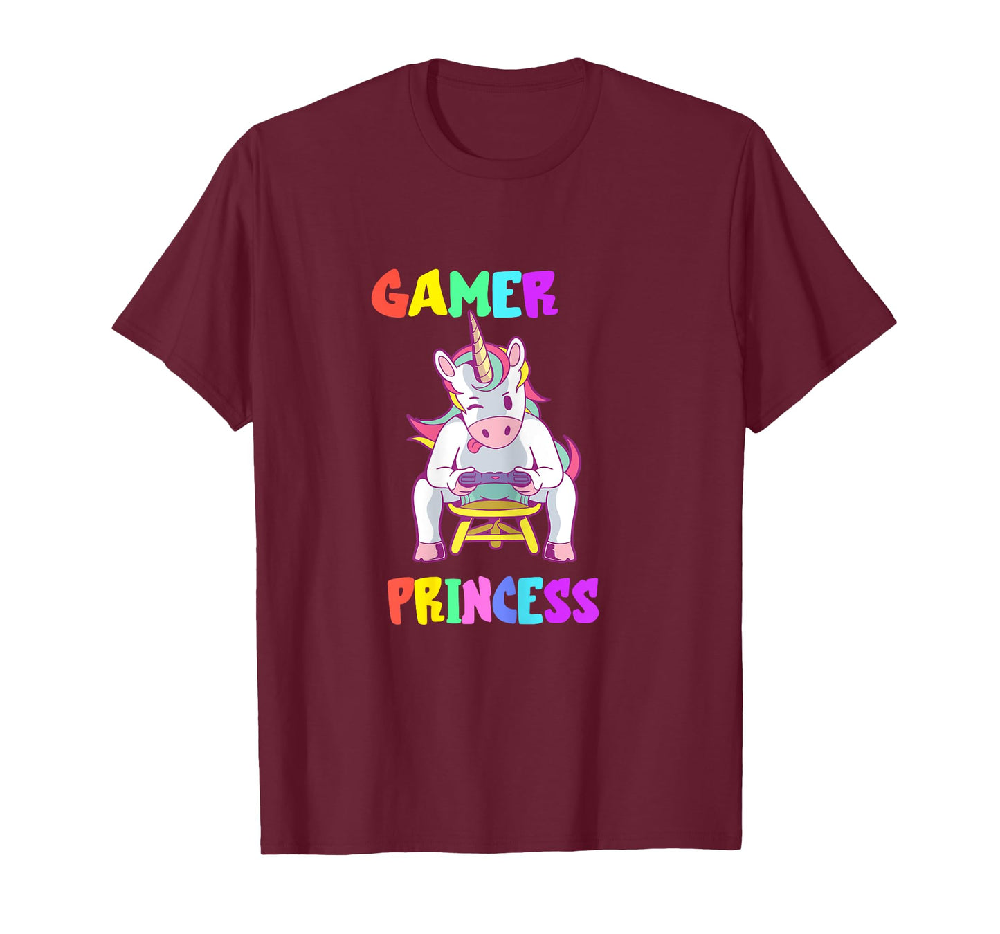 Gamer Princess Gaming Princess Gaming Unicorn Console Player T-Shirt