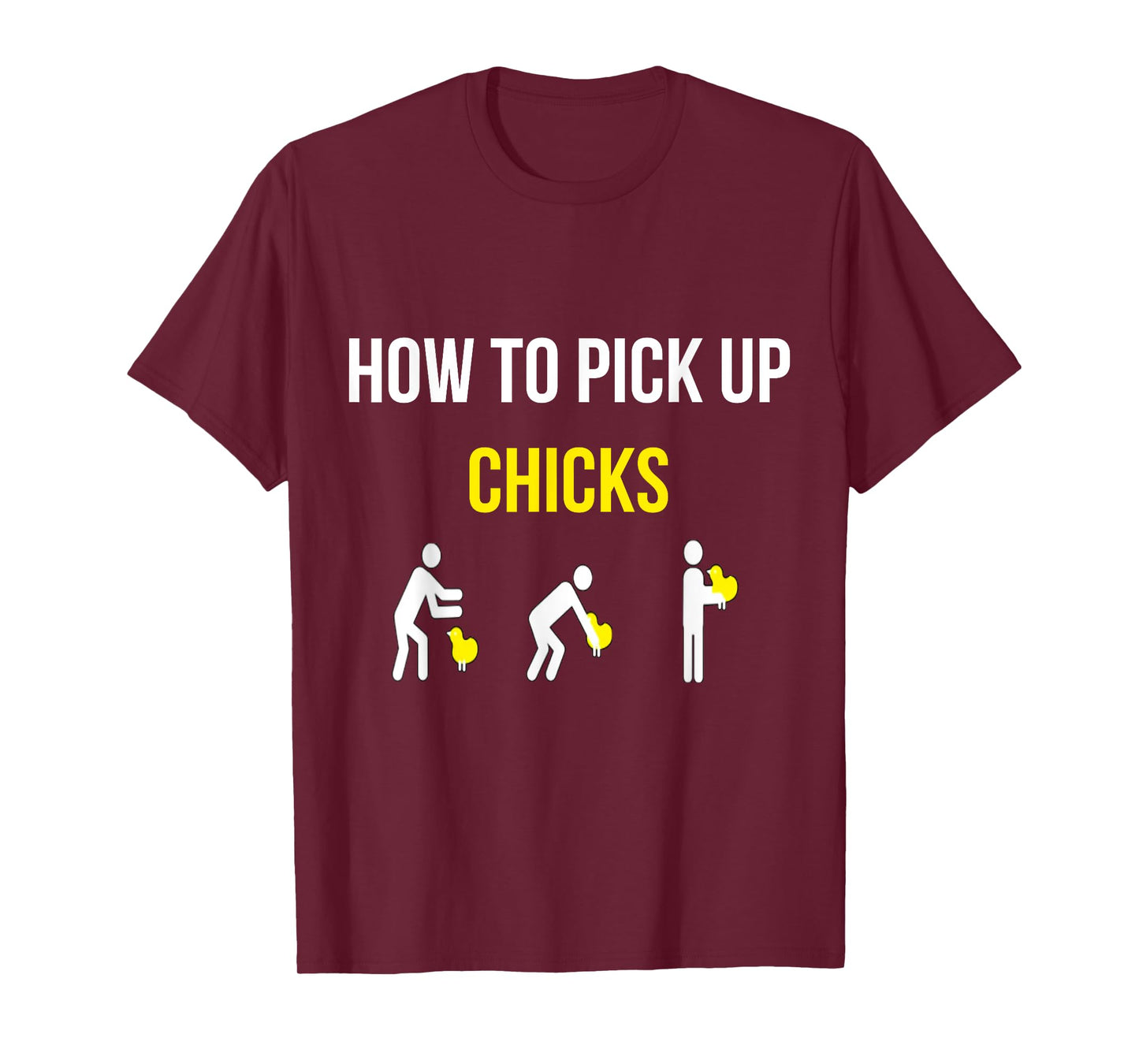 How To Pick Up Chicks Funny Geek Sarcastic Chicks Joke T-Shirt