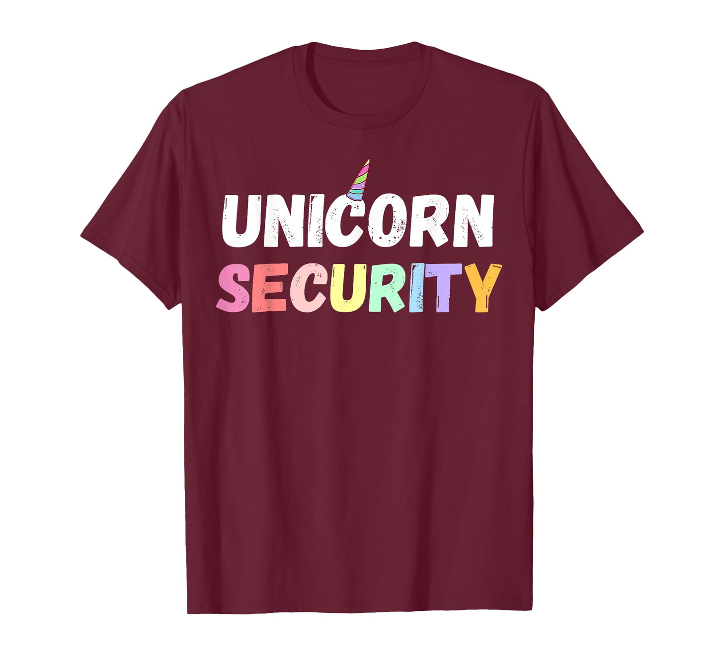 Halloween Mother Daughter Costume Unicorn Security Dad Mom T-Shirt