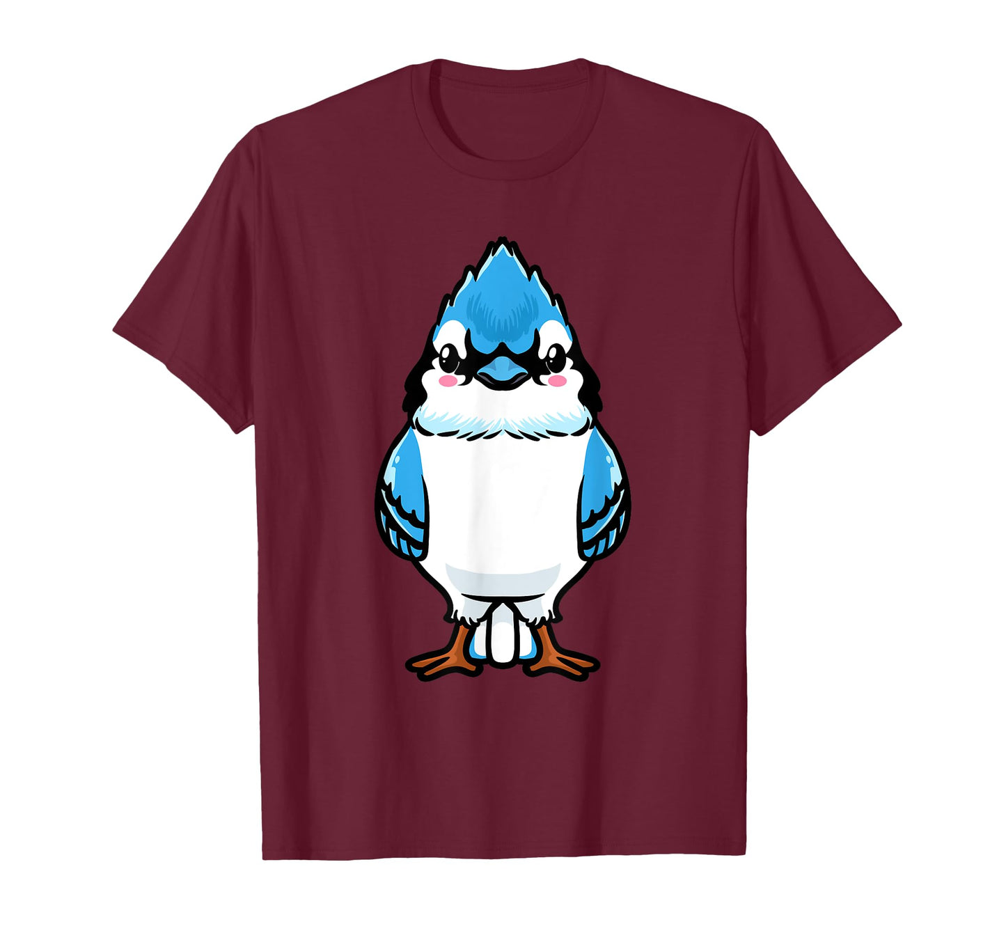 Luvevebluejaytha Blue Jay Bird Cyanocitta Cristata Design Unisex T-Shirt, Black, Small, Short Sleeve, Classic Fit, Cotton Blend, Bird Print Design, Blended Fabric