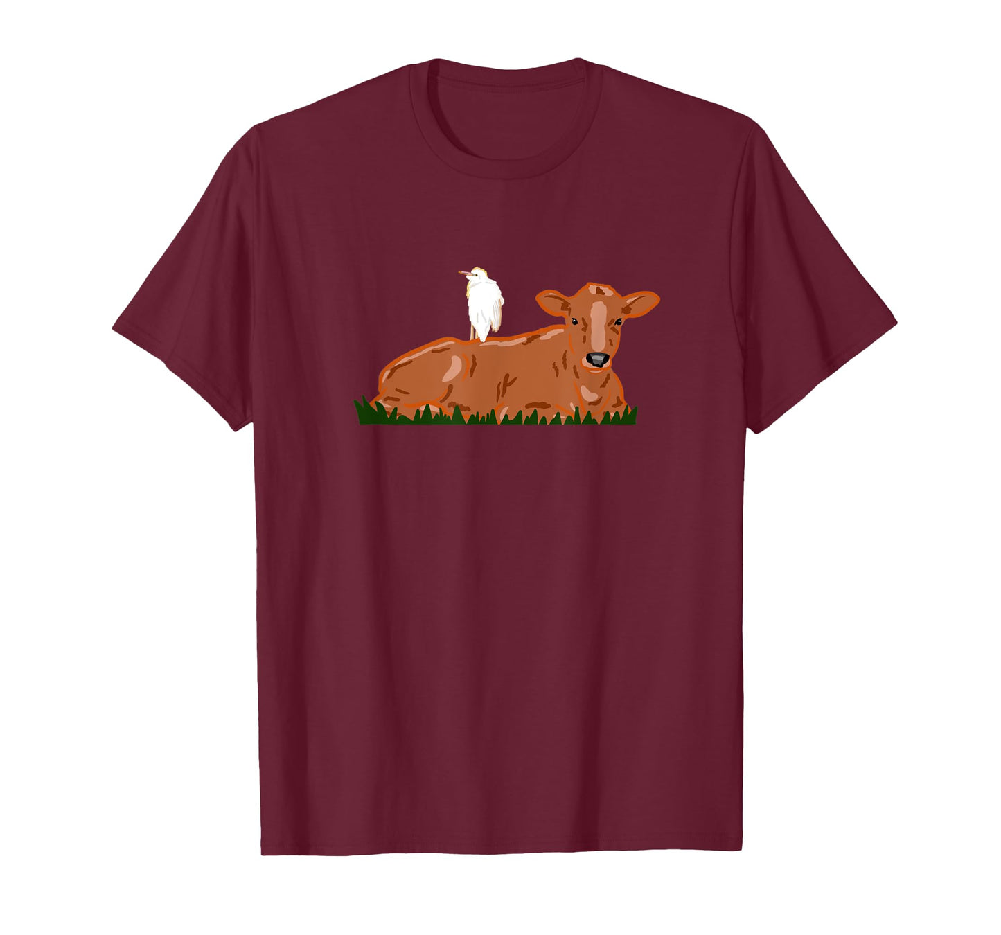 Cattle Egret Heron Bird Nature Cow T-Shirt