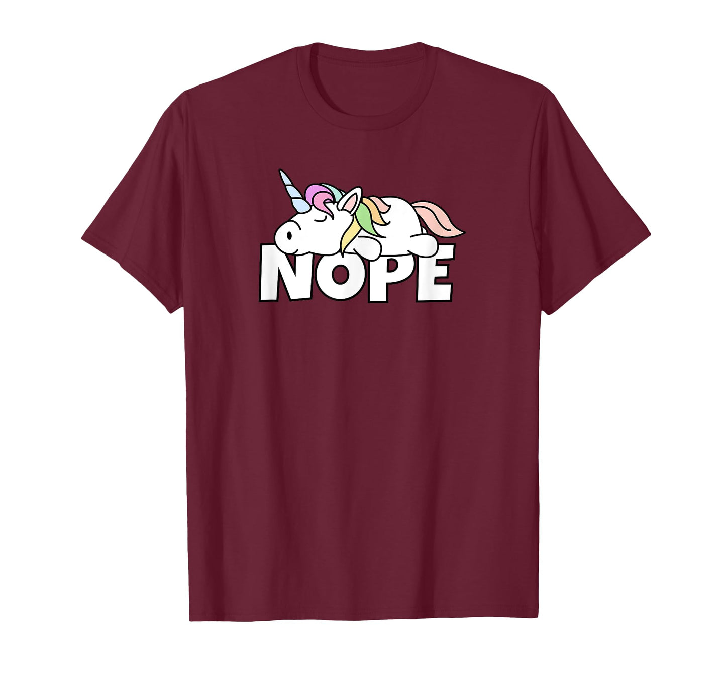 Lazy Unicorn Nope T-Shirt