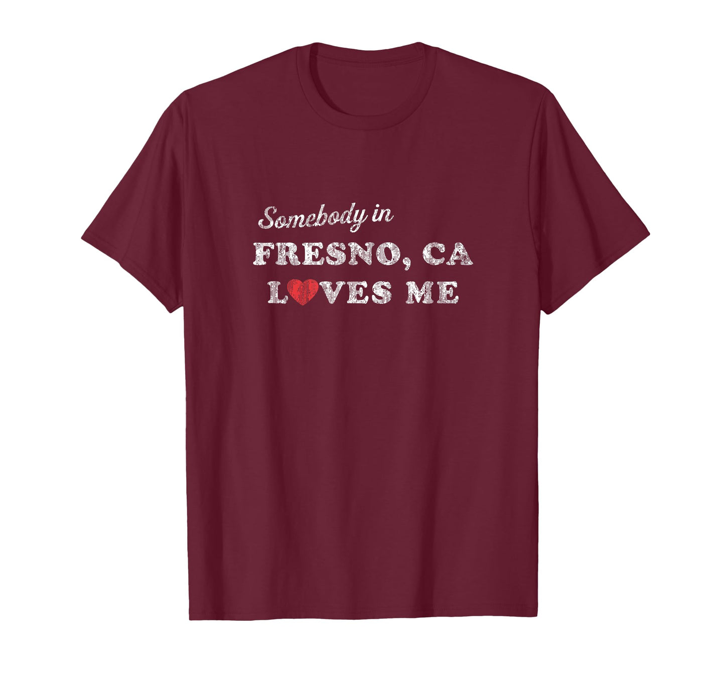 Fresno California CA T-Shirt Retro 70's Gift of Love Tee T-Shirt