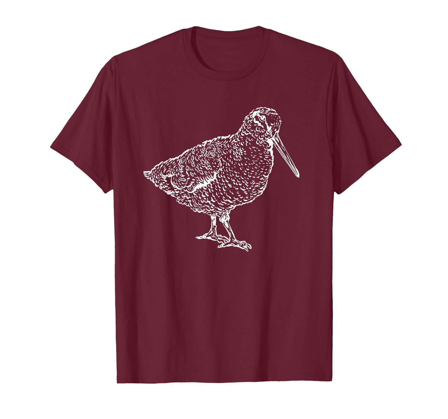 Woodcock Bird Hand-Drawn Wildlife Nature Flying T-Shirt
