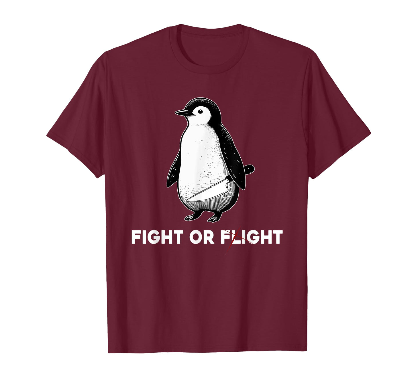 Cute Penguins Classic Fights Funny Animal Lovers Or Flight T-Shirt