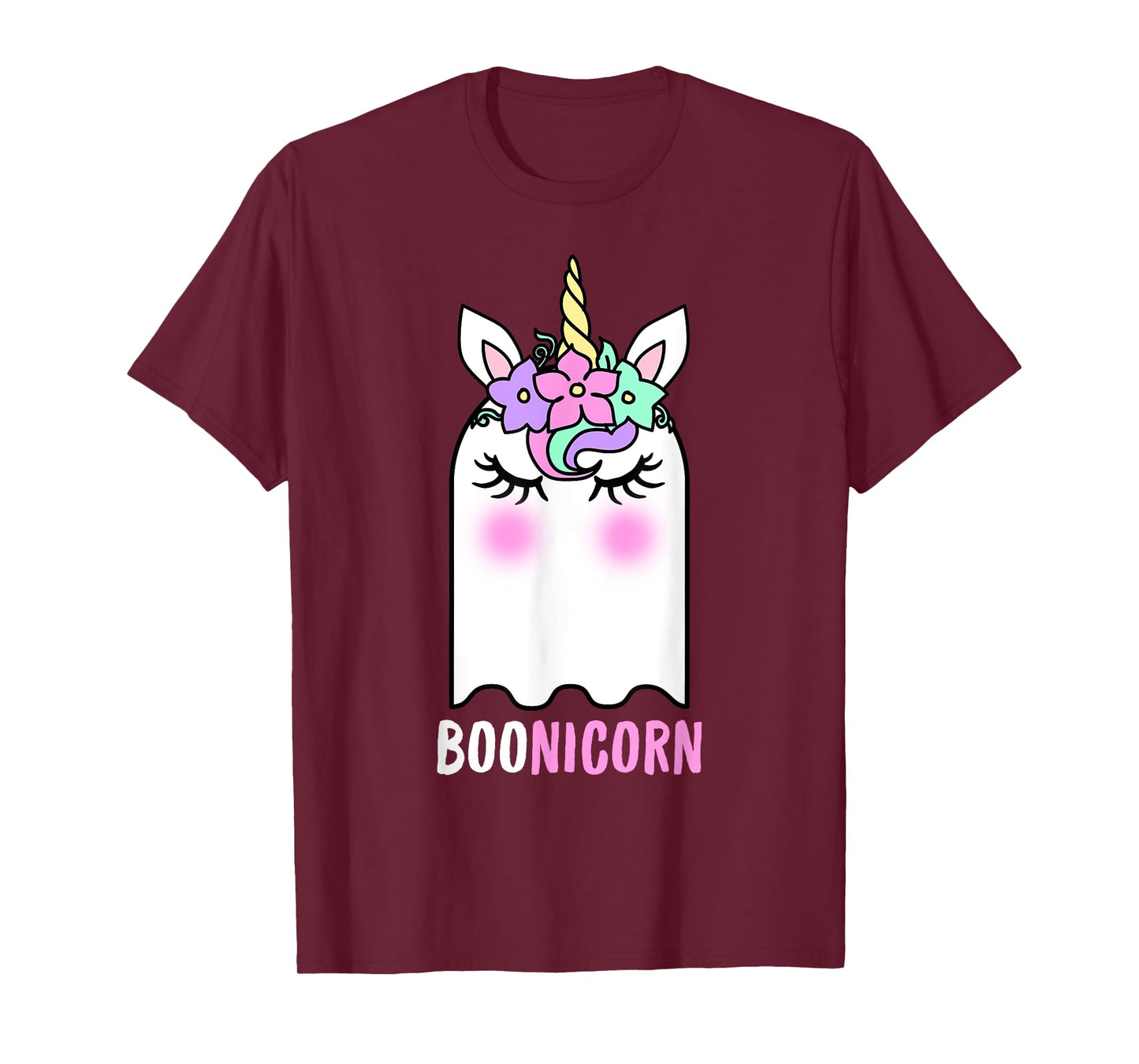 Boonicorn Unicorn Ghost, Unicorn Halloween Shirt for Girls T-Shirt
