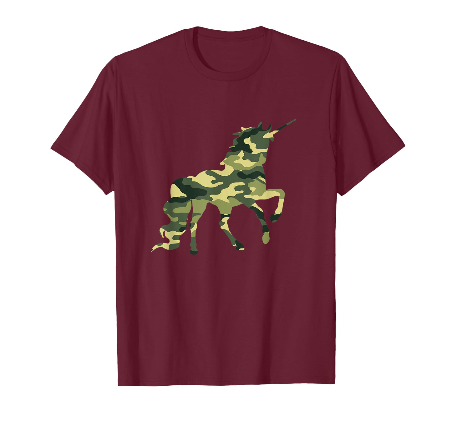 Funny Military Unicorn Gift Cute Camo Graphic Army Unicorn T-Shirt