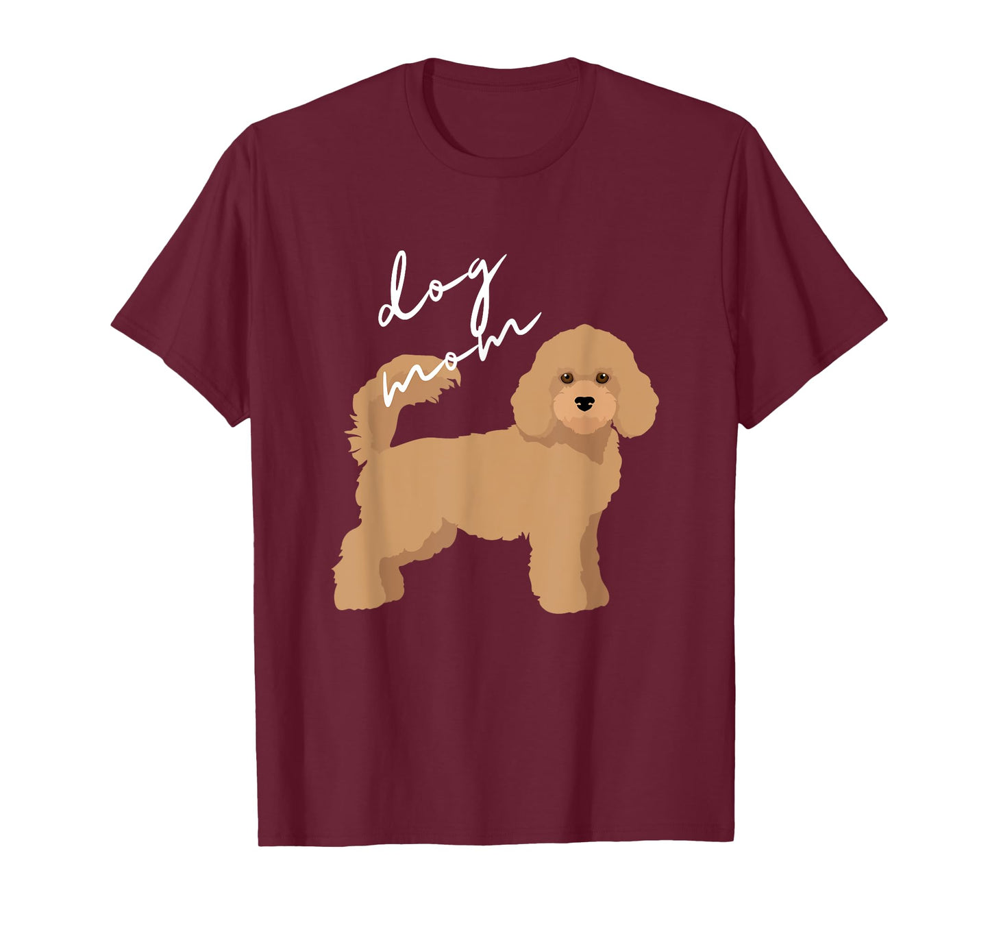 Apricot Poodle Dog Mom T-Shirt for Men Women Girls Kids