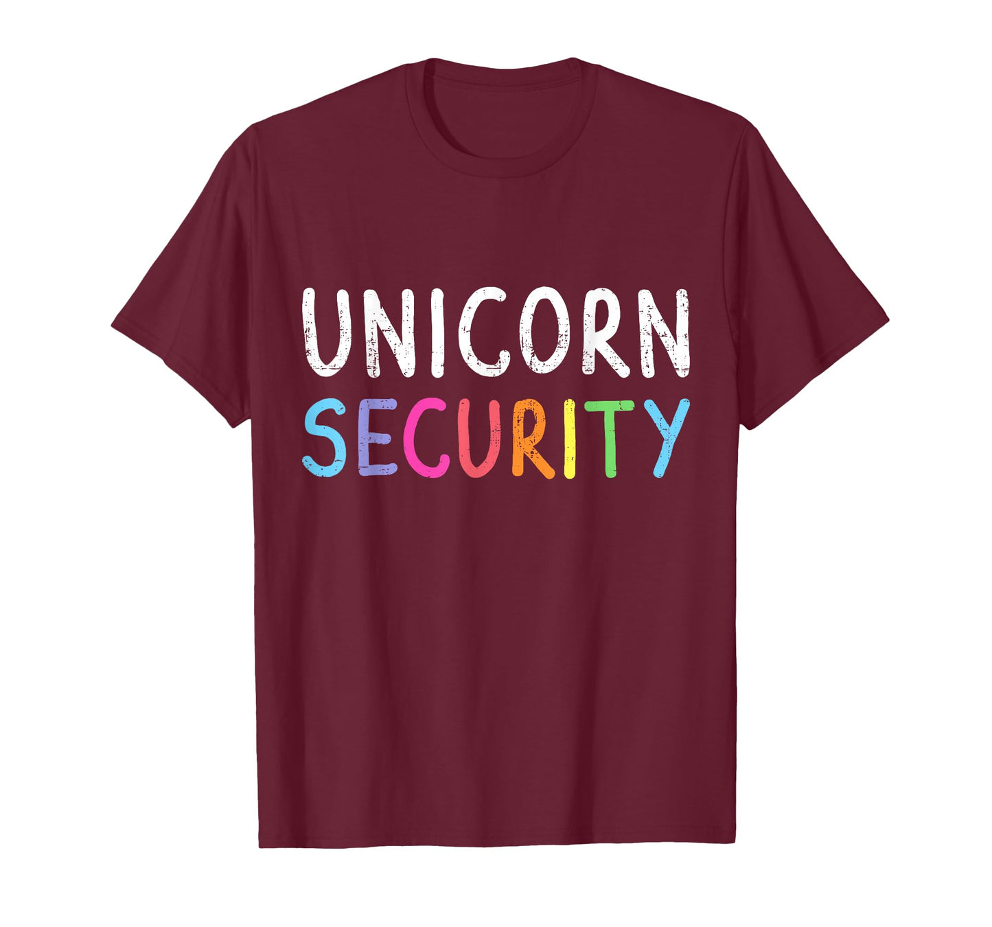 Unicorn security lazy DIY halloween costume mom dad daughter T-Shirt