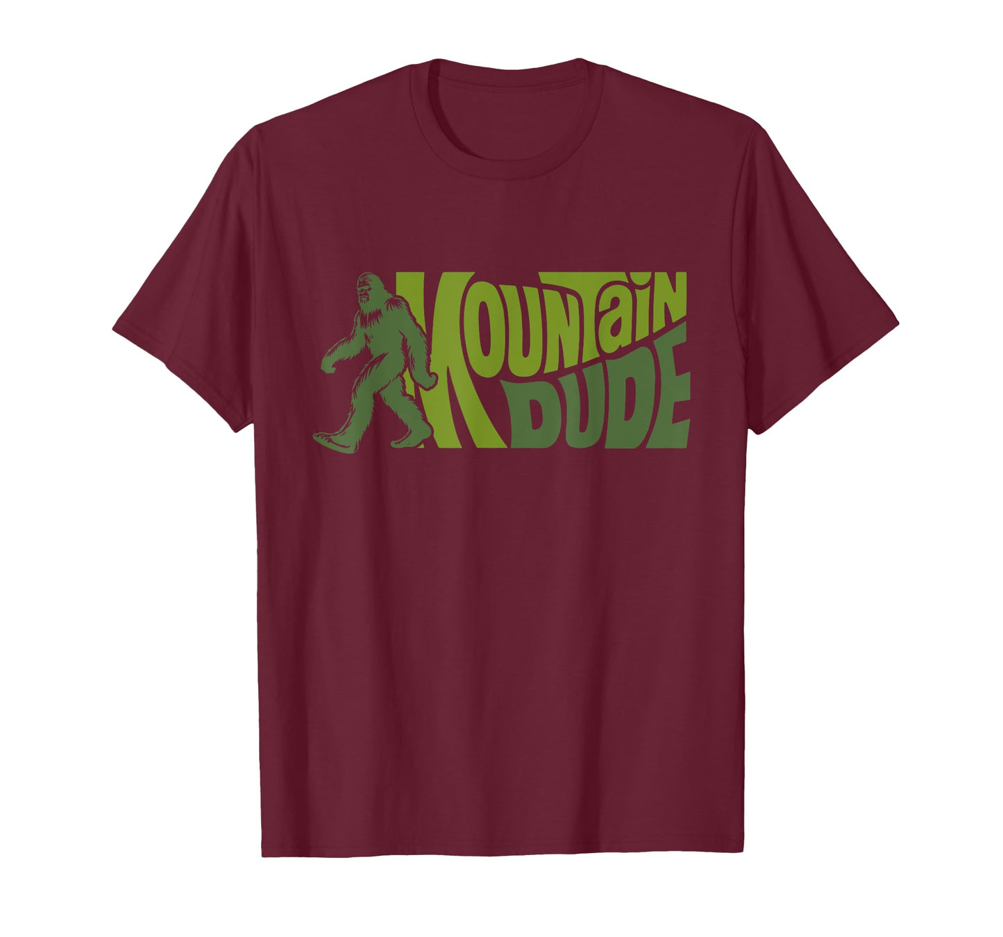 Mountain Dudes Bigfoot Sasquatch Rock On Hiking Outdoor T-Shirt