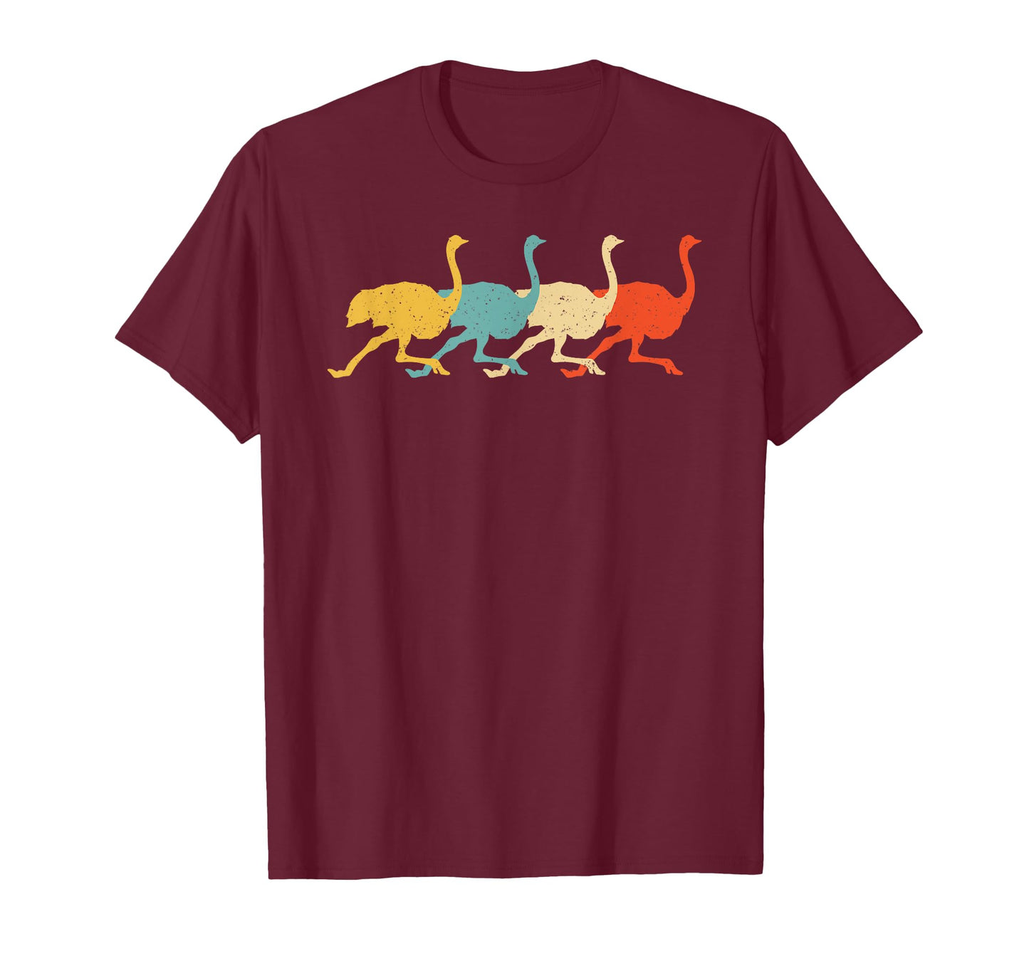 Cassowary Vintage Retro Ostrich Emu Bird Lover 60s 70s Gift T-Shirt