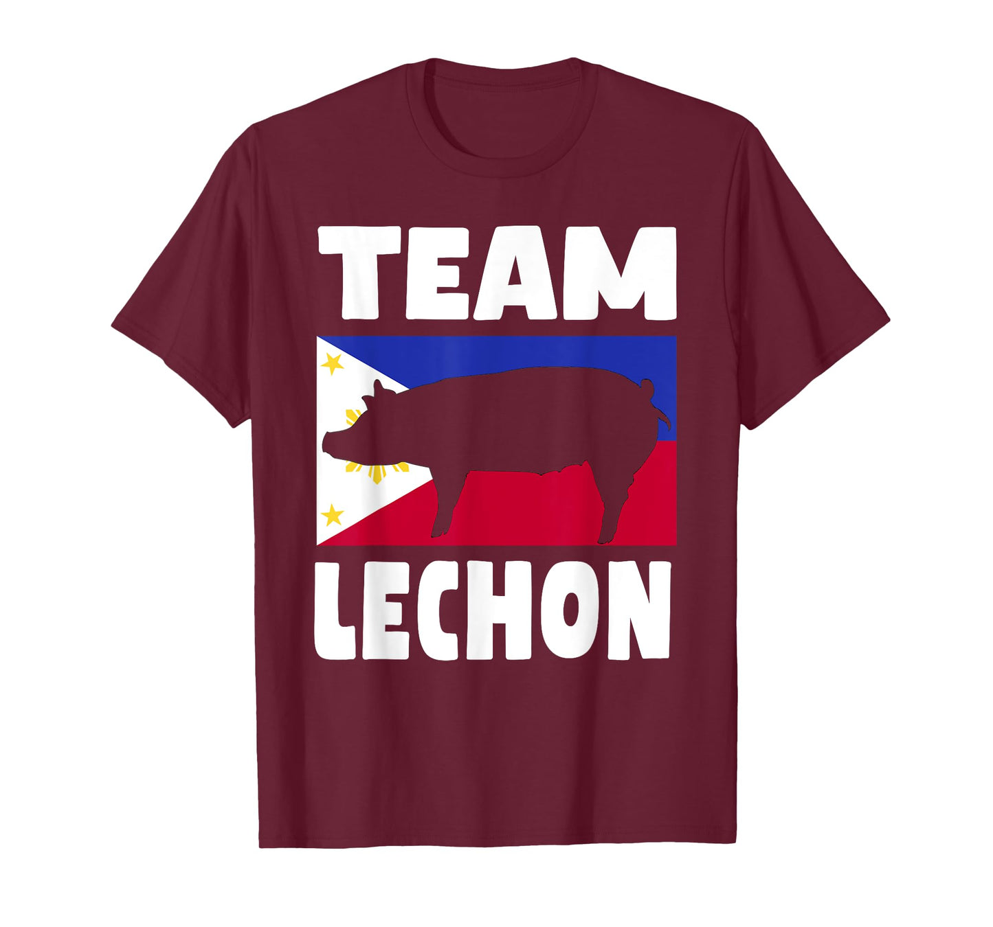 Team Lechon - Funny Lechon Baboy Outfit With Philippine Flag T-Shirt