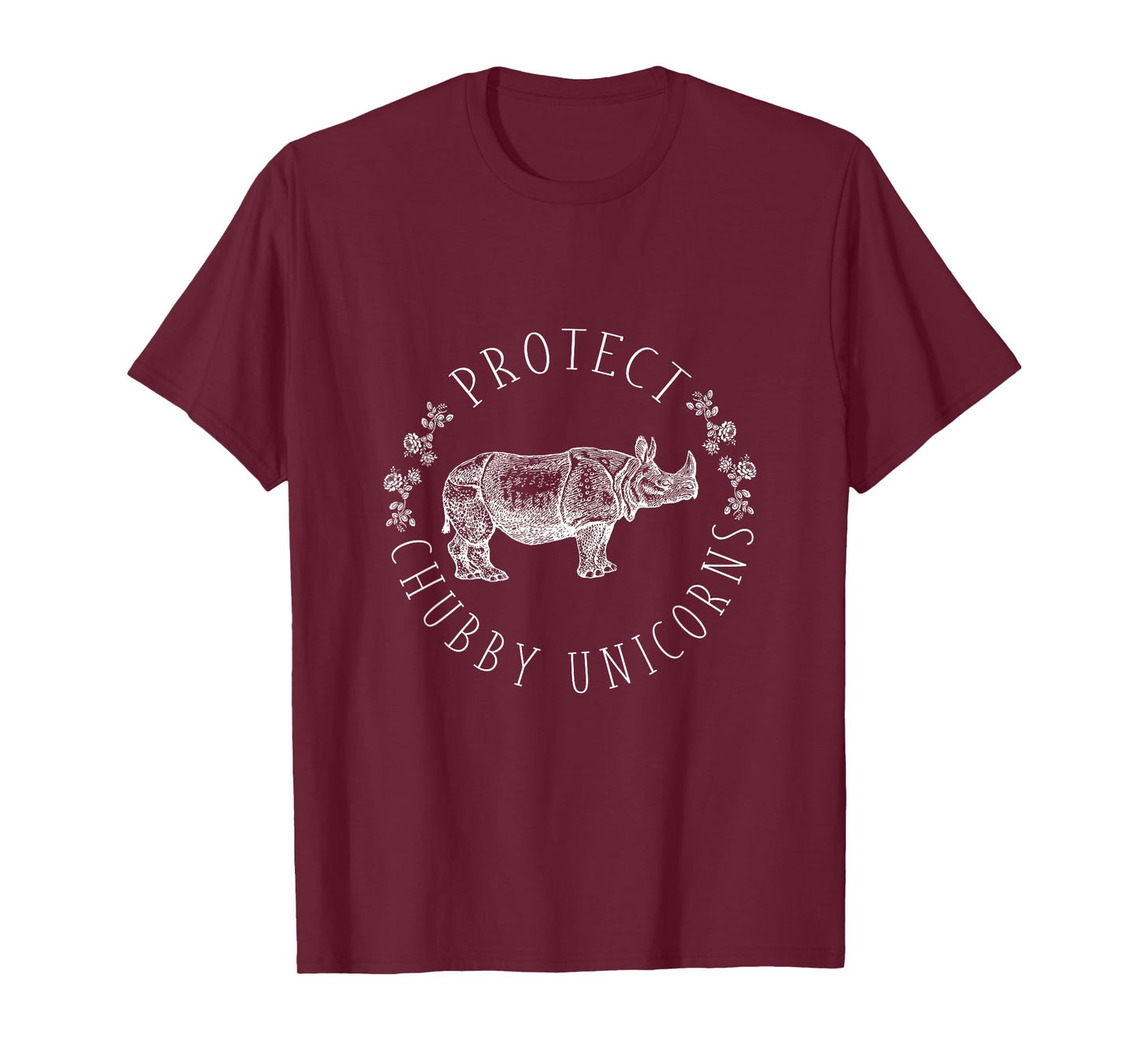 Protect Chubby Unicorns Save the White Rhino Animal Lover T-Shirt