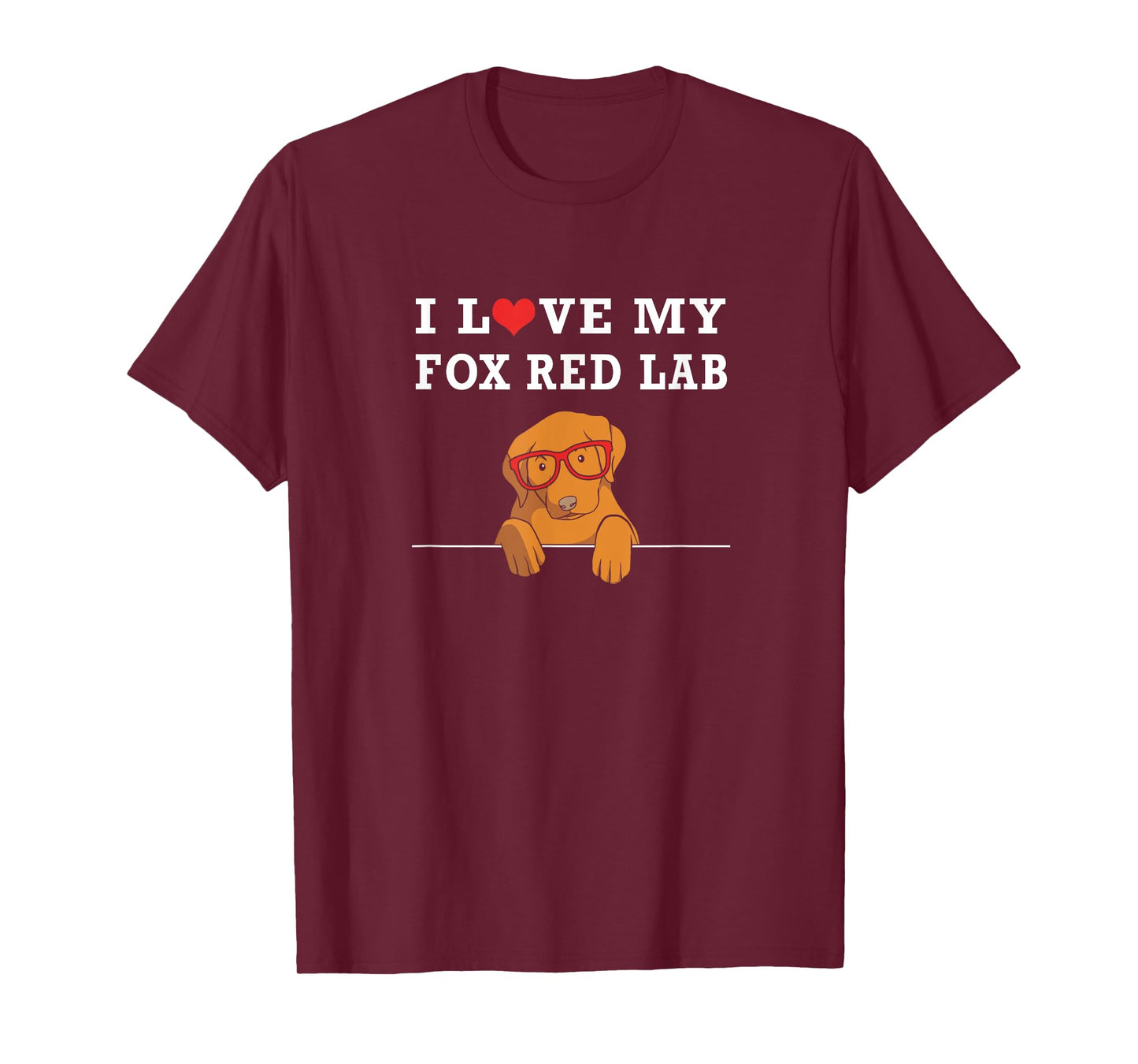 Cute Fox Red Labrador Puppy I Love My Fox Red Lab T-Shirt