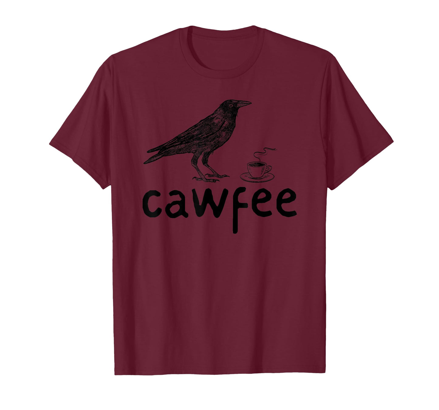 cawfee funny coffee lover drinking bird lover funny coffee T-Shirt