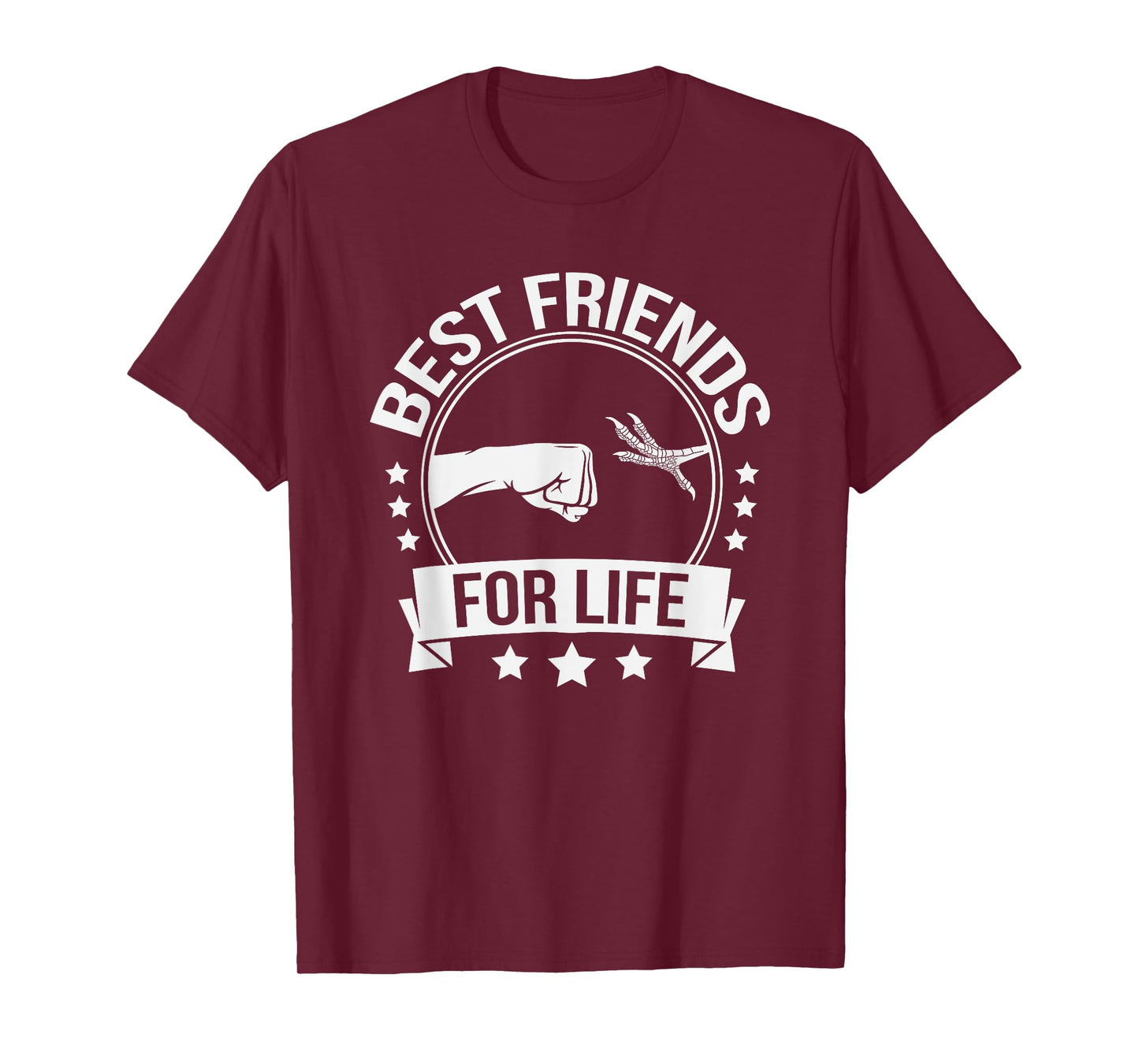 Best Friends for Life Funny Bird Foot Fist Bump T-Shirt