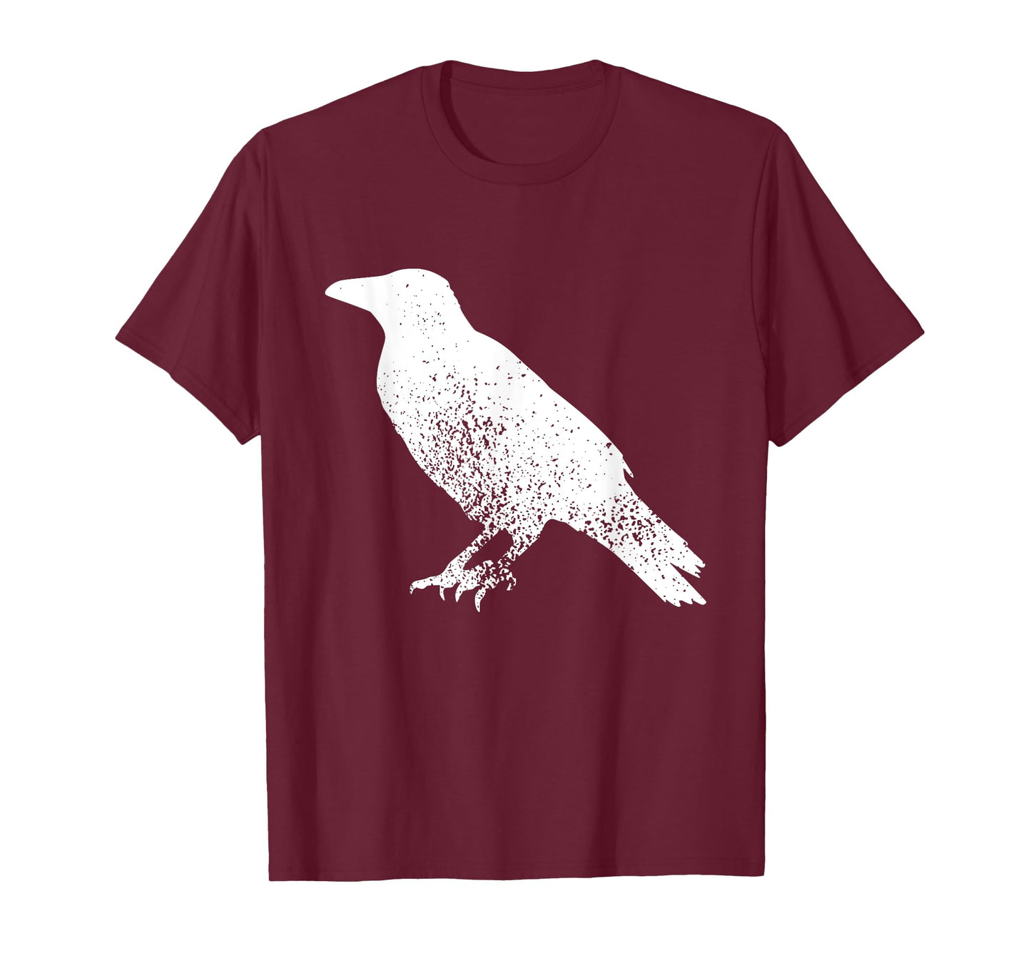 Distressed Crow Bird Print Raven Vintage Bird T-Shirt