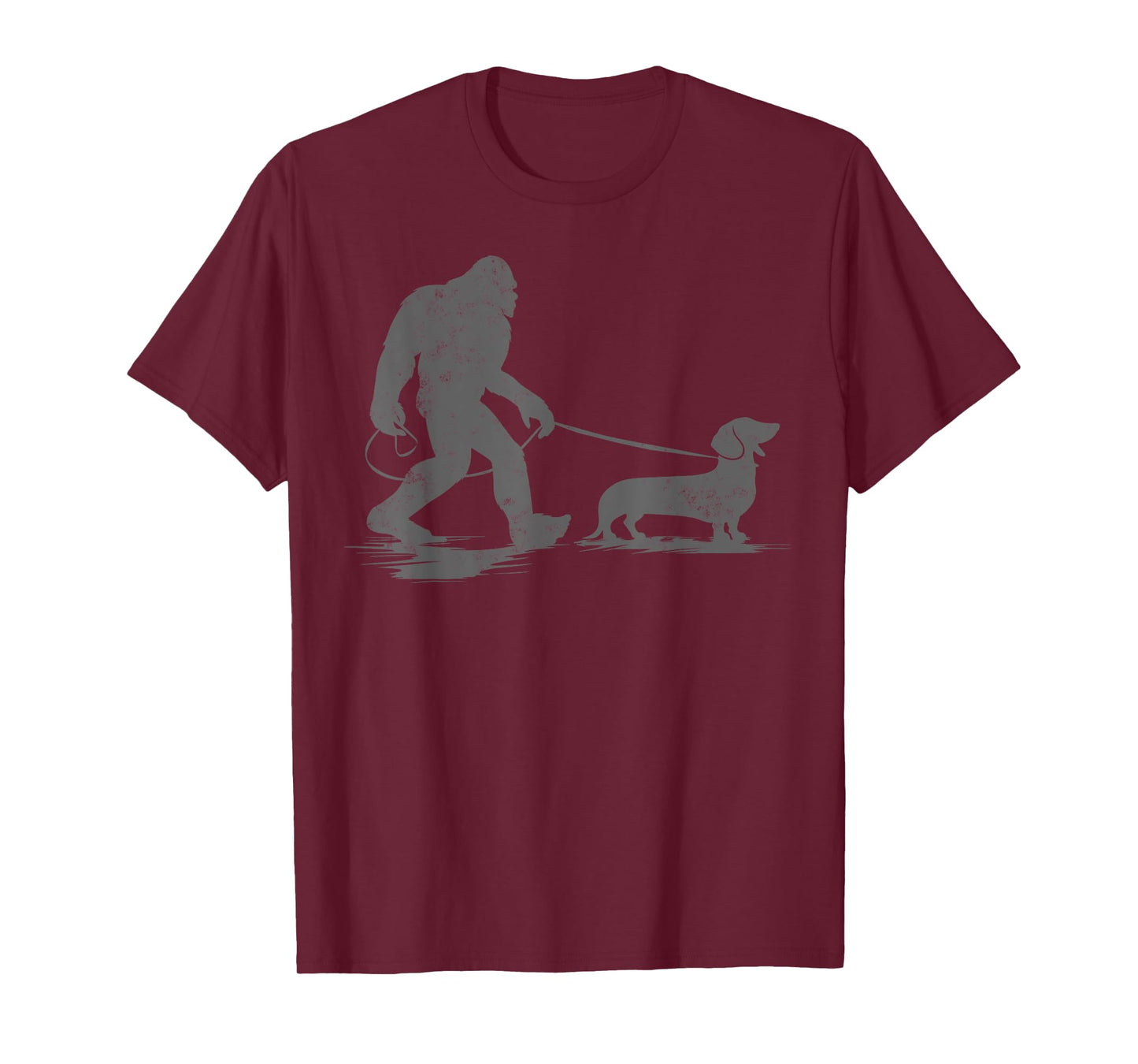 Bigfoot Walking Dachshund Dog Tee Funny Wiener Dog Dad Gifts Men Women Kids T-Shirt