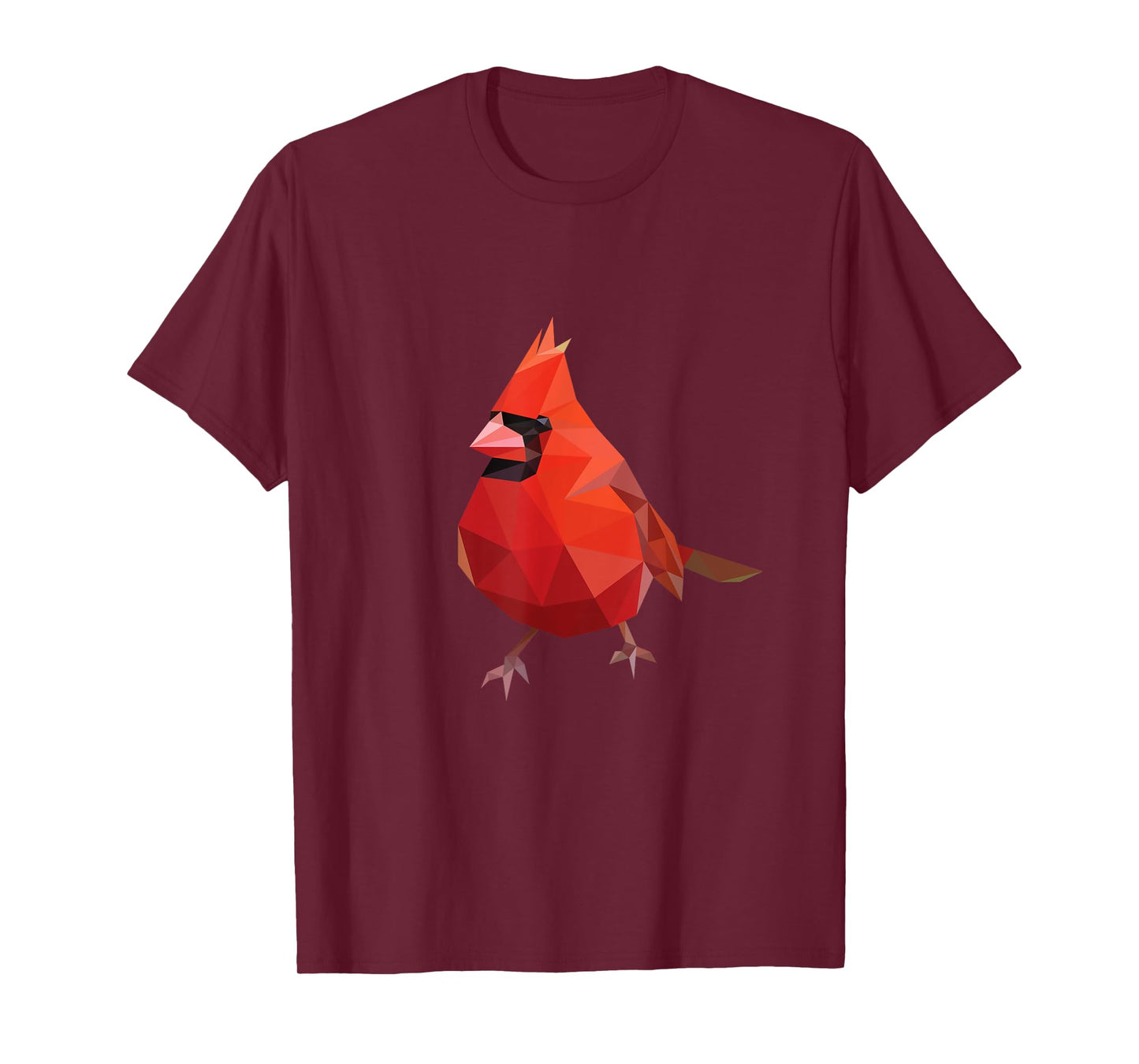 Northern Cardinal Bird Shirt Geometric Bird Lover Birder T-Shirt
