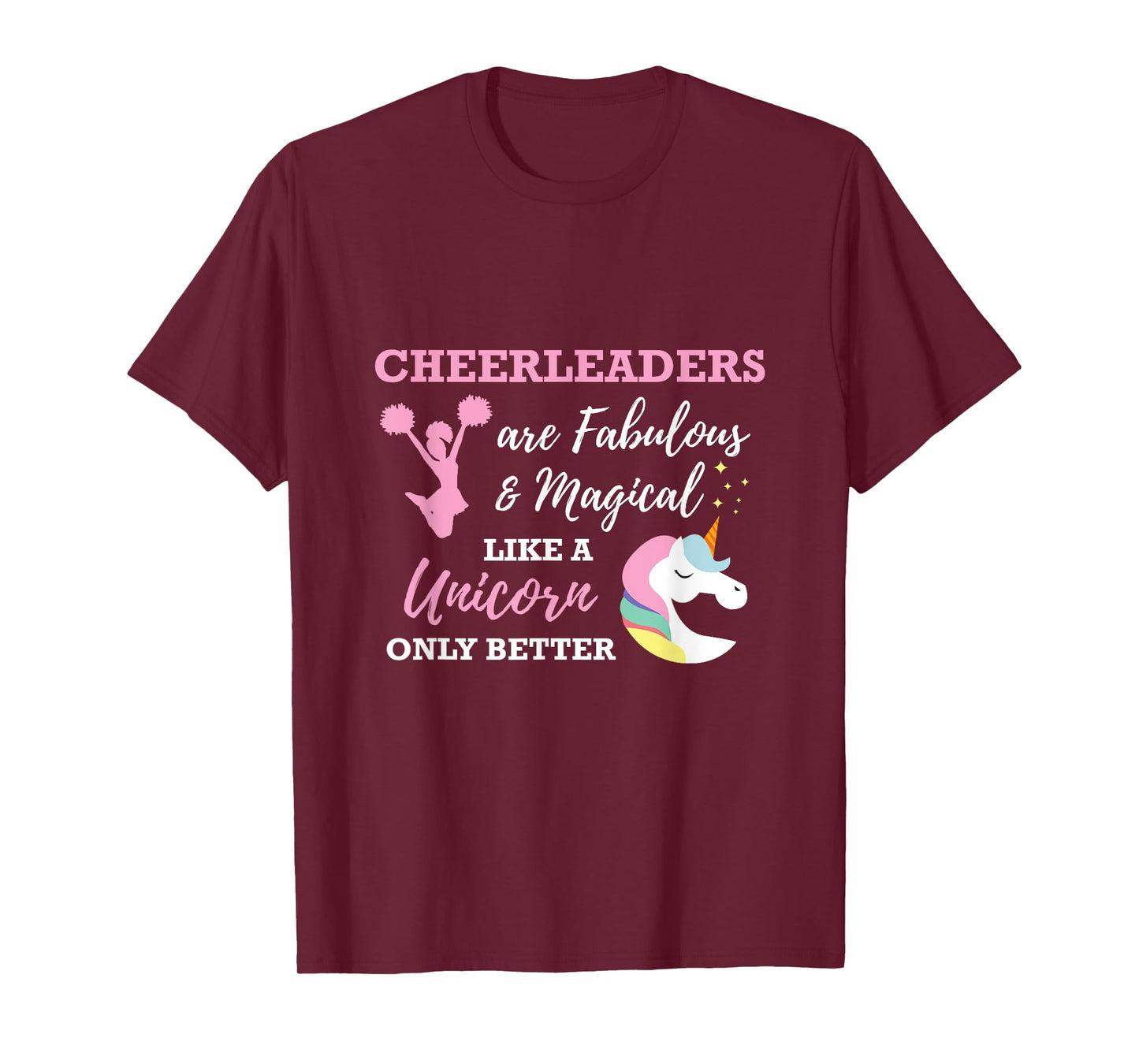 Cheerleaders Like A Unicorn Cheerleader Cheer T-Shirt