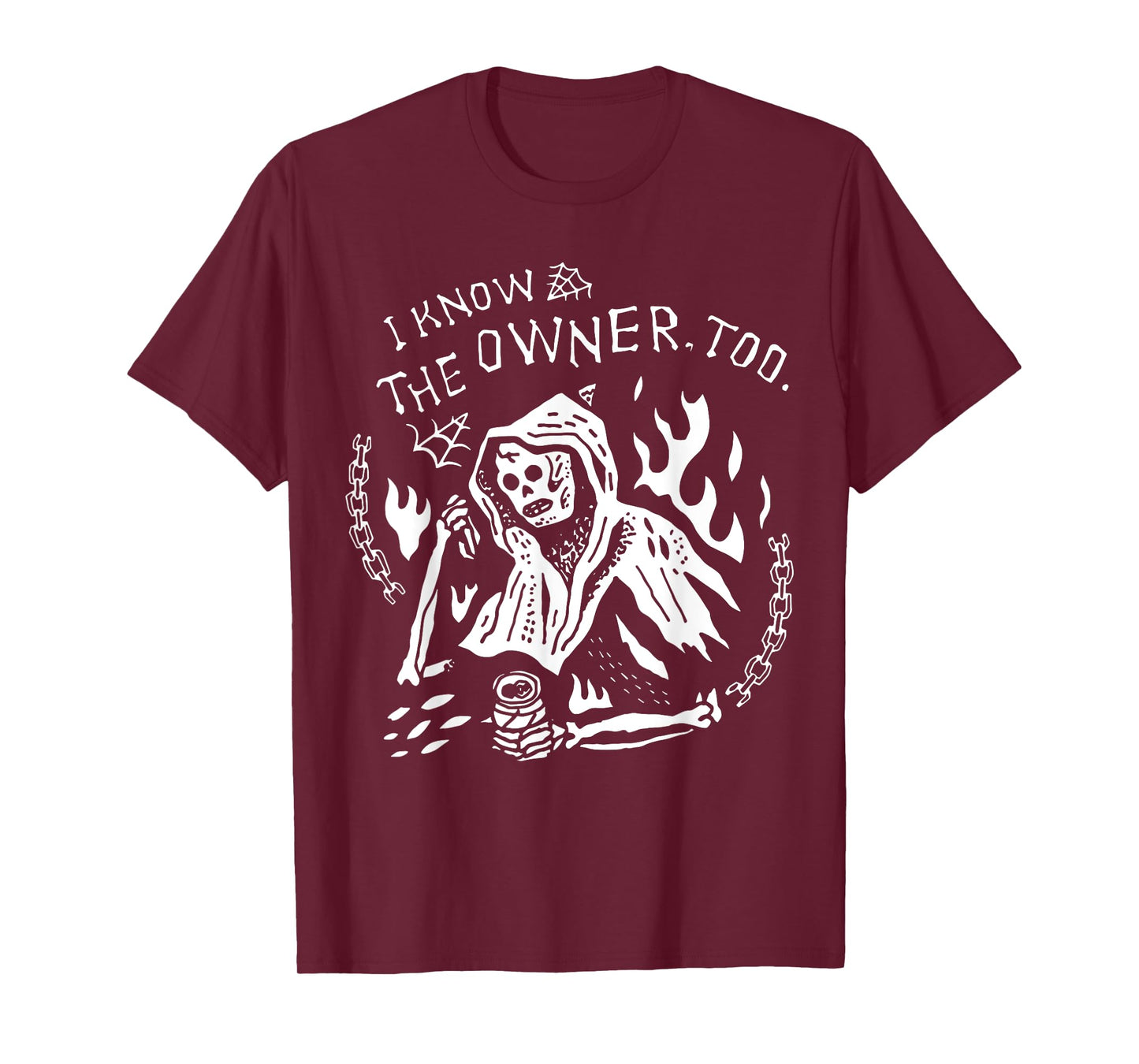 I Know The Owner Too Tattoo Skeleton Skull T-Shirt