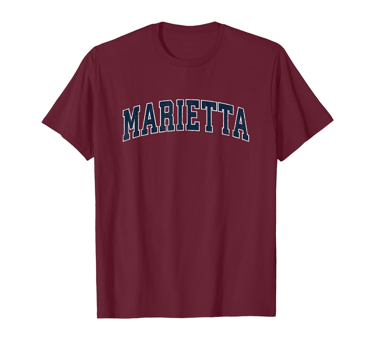 Marietta Georgia GA Vintage Sports Design Navy Design T-Shirt