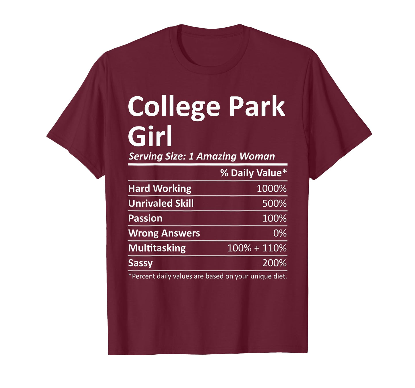 COLLEGE PARK GIRL GA GEORGIA Funny City Home Roots USA Gift T-Shirt