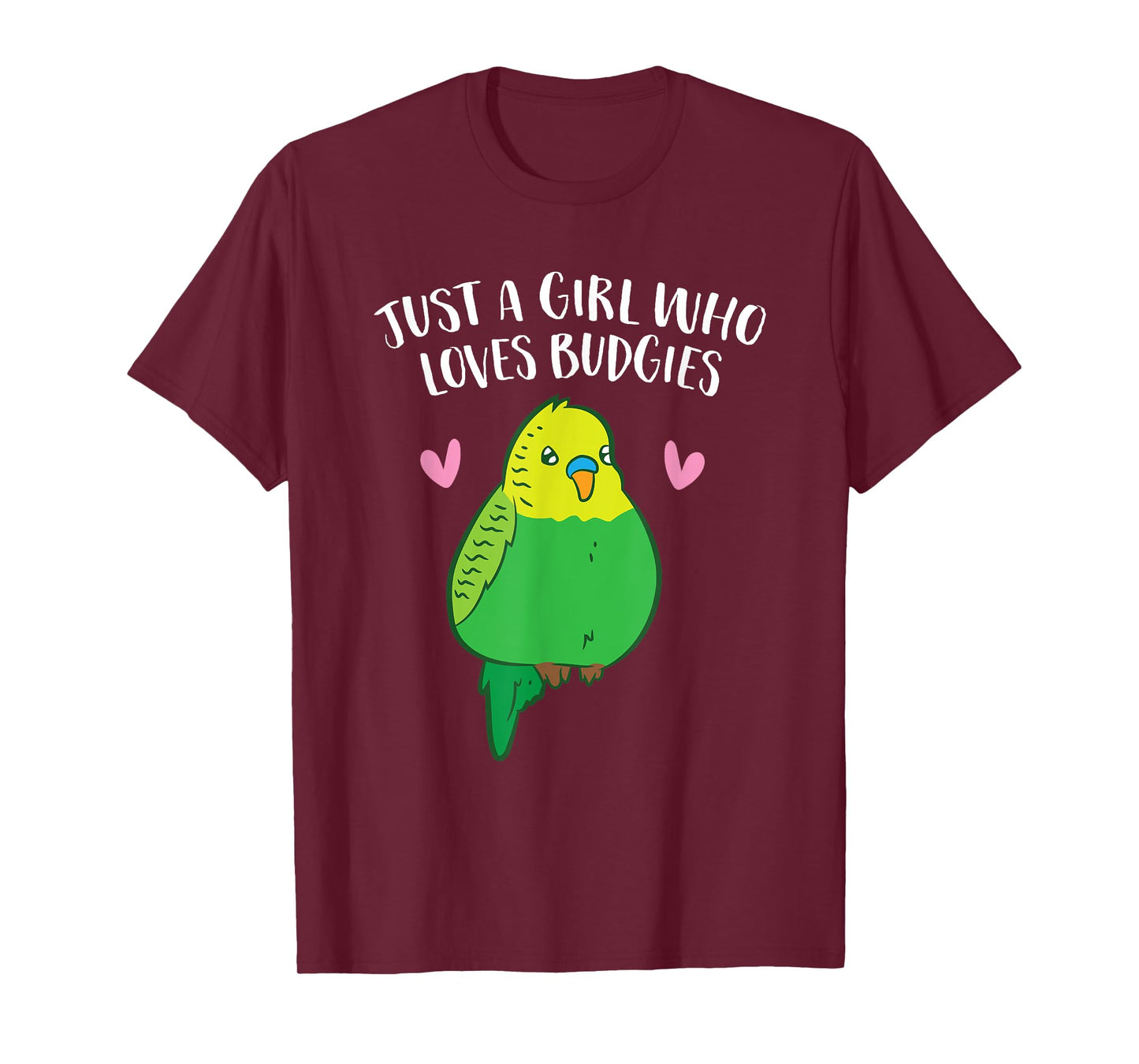 Just a Girl Who Loves Budgies Cute Birds Love Budgie T-Shirt