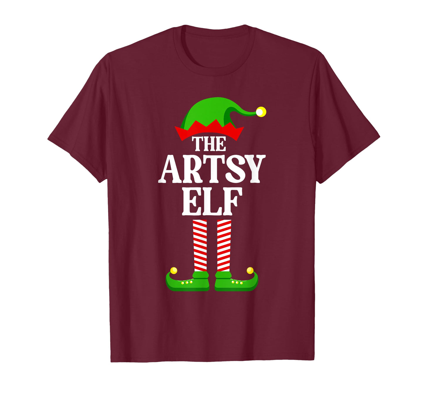 Artsy Elf Family Matching Group Funny Christmas T-Shirt