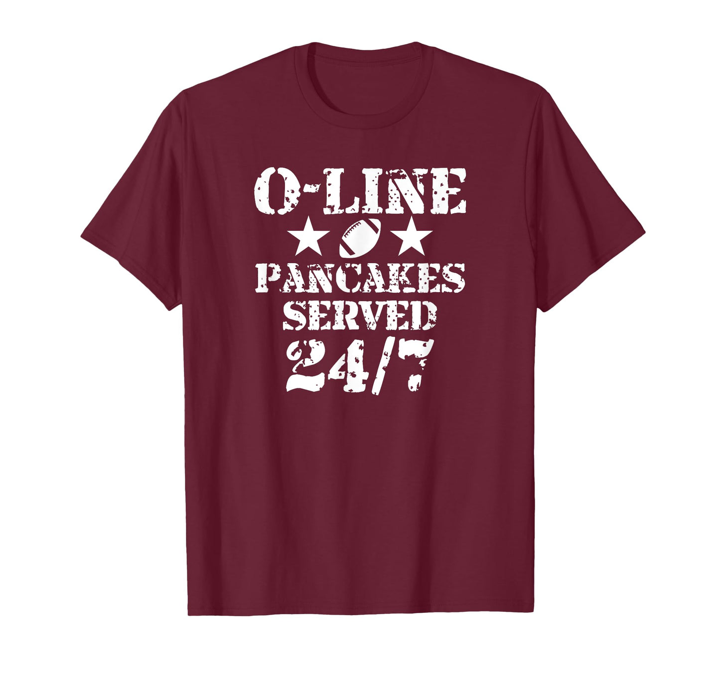 O-Line Pancakes Served 24/7 American Football Lineman T-Shirt