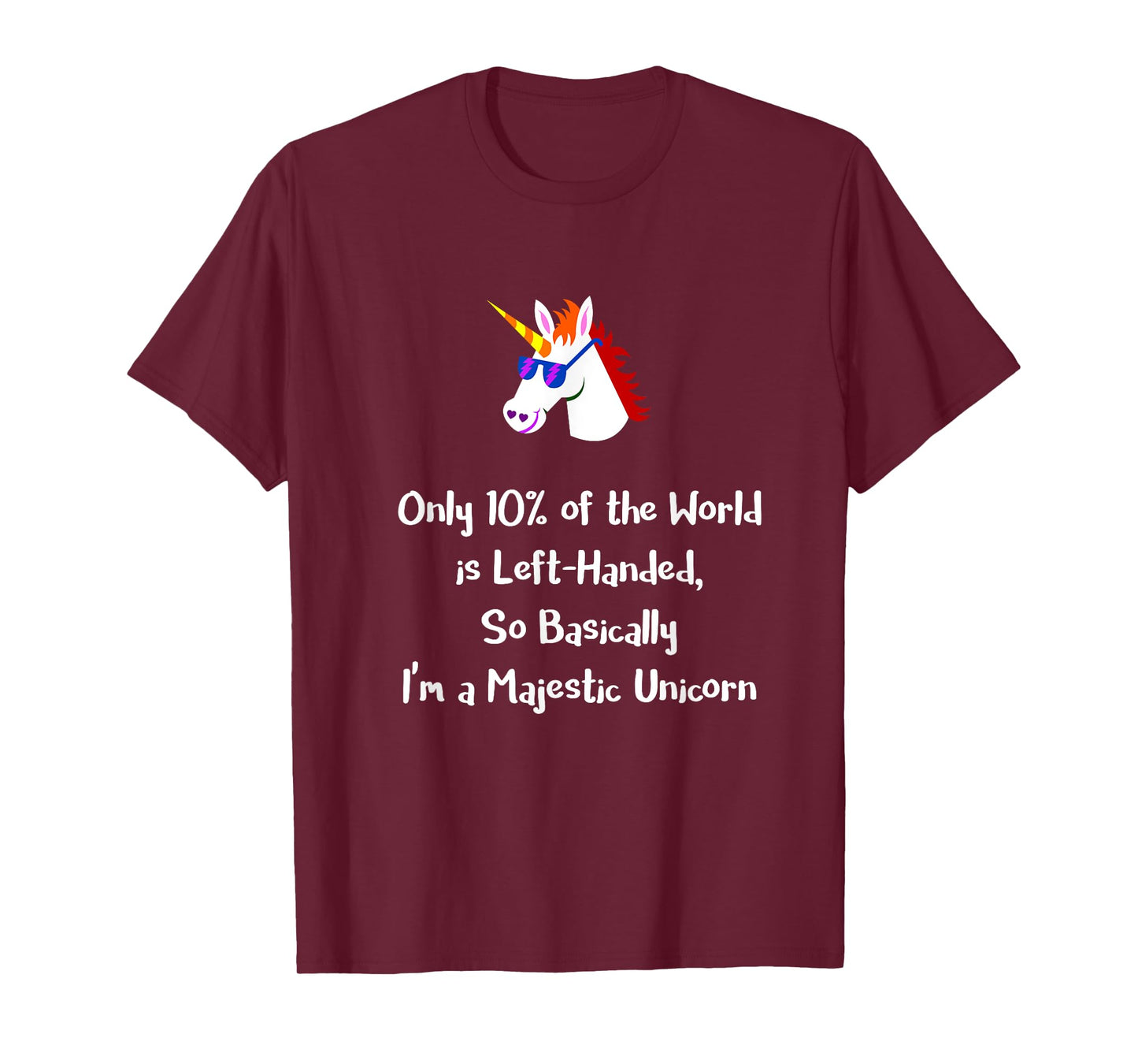 Only 10% of the World is Left-Handed Shirt, Southpaw Unicorn T-Shirt