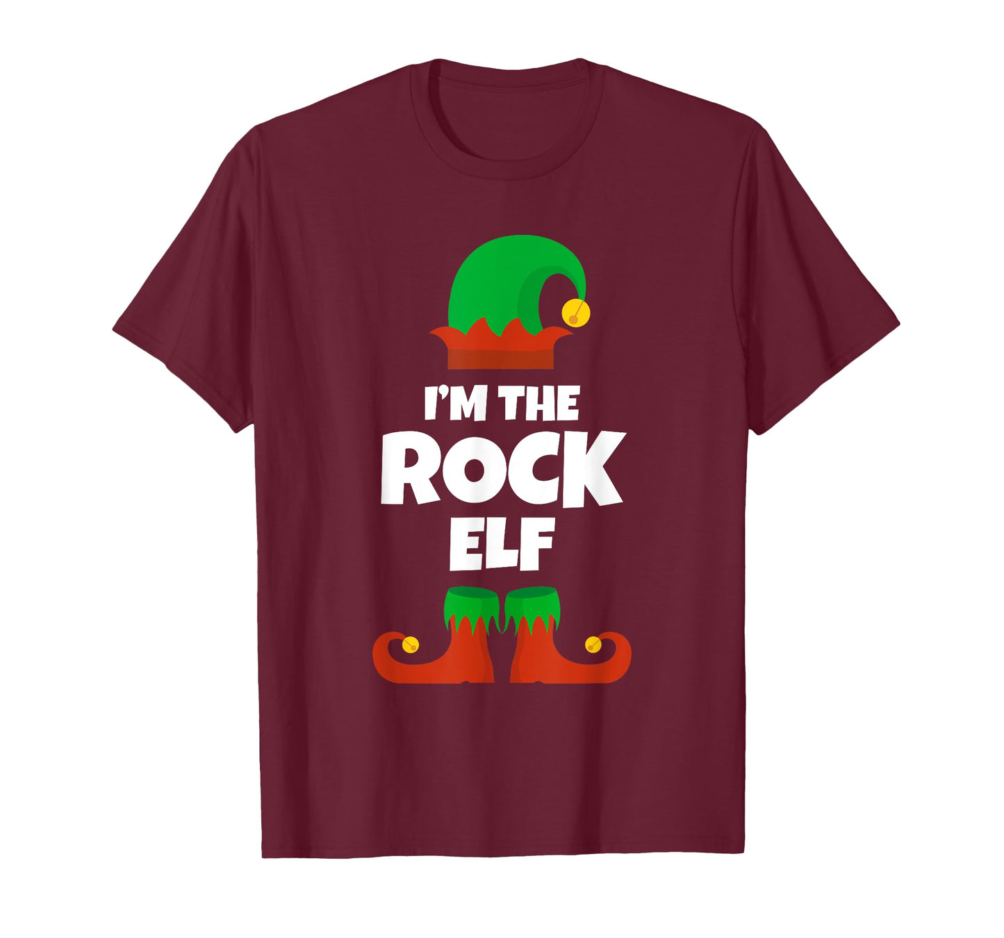 I'm The Rock Elf Family Pajama Christmas And Roll Music T-Shirt