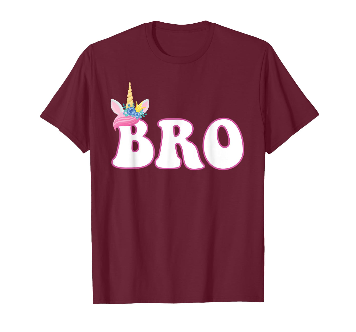 Bro Unicorn Birthday Party Brother Matching Family T-Shirt