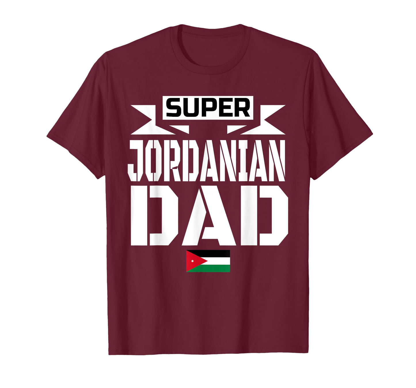Mens Storecastle: Jordanian Dad Father's Day Jordan Flag T-Shirt