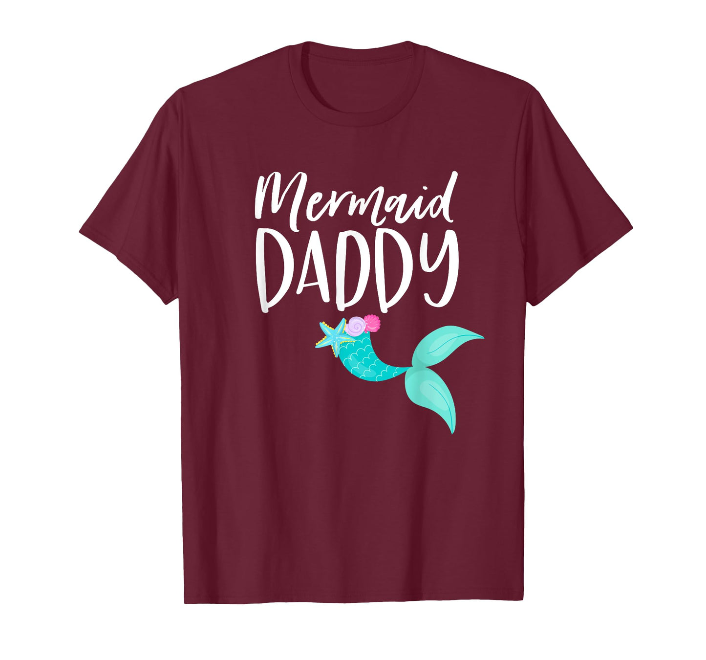 Merdad Birthday Party Tee Mom Dad Girl MERMAID DADDY SHIRT T-Shirt
