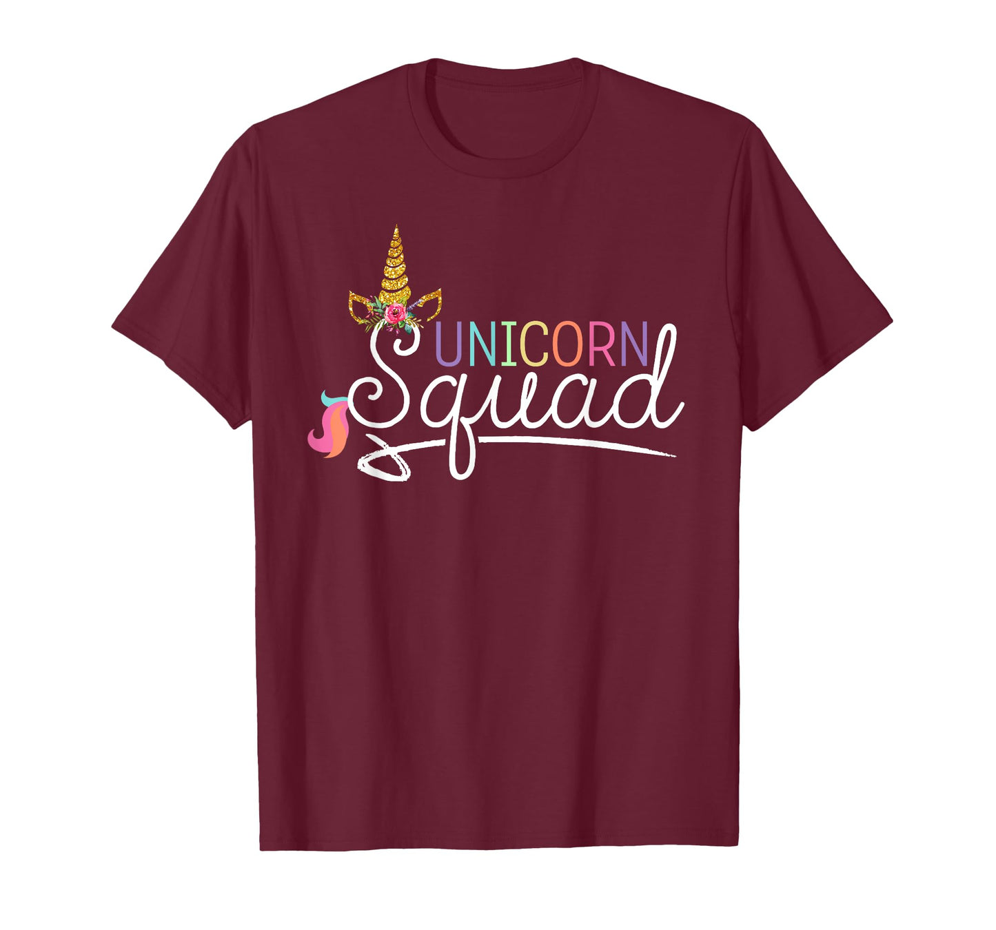 Unicorn Squad with horn T-Shirt