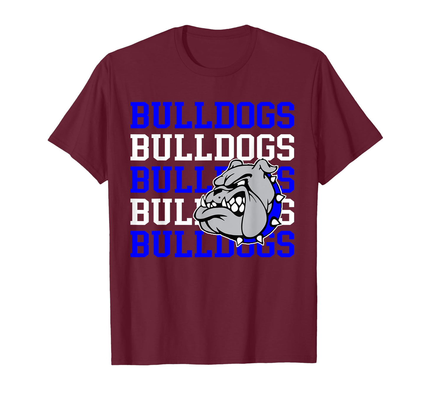 Bulldogs School Spirit Bulldog Mascot Teacher Back to School Men Women Kids T-Shirt