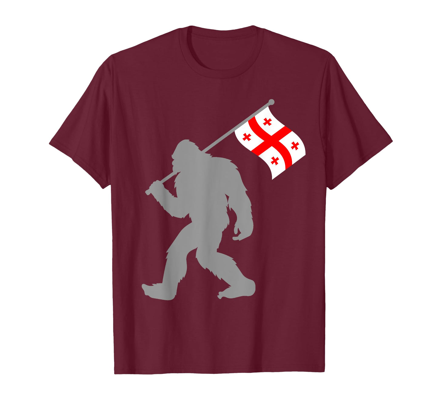 Sak’art'velo or Georgian Flag on Georgia Flag T-Shirt