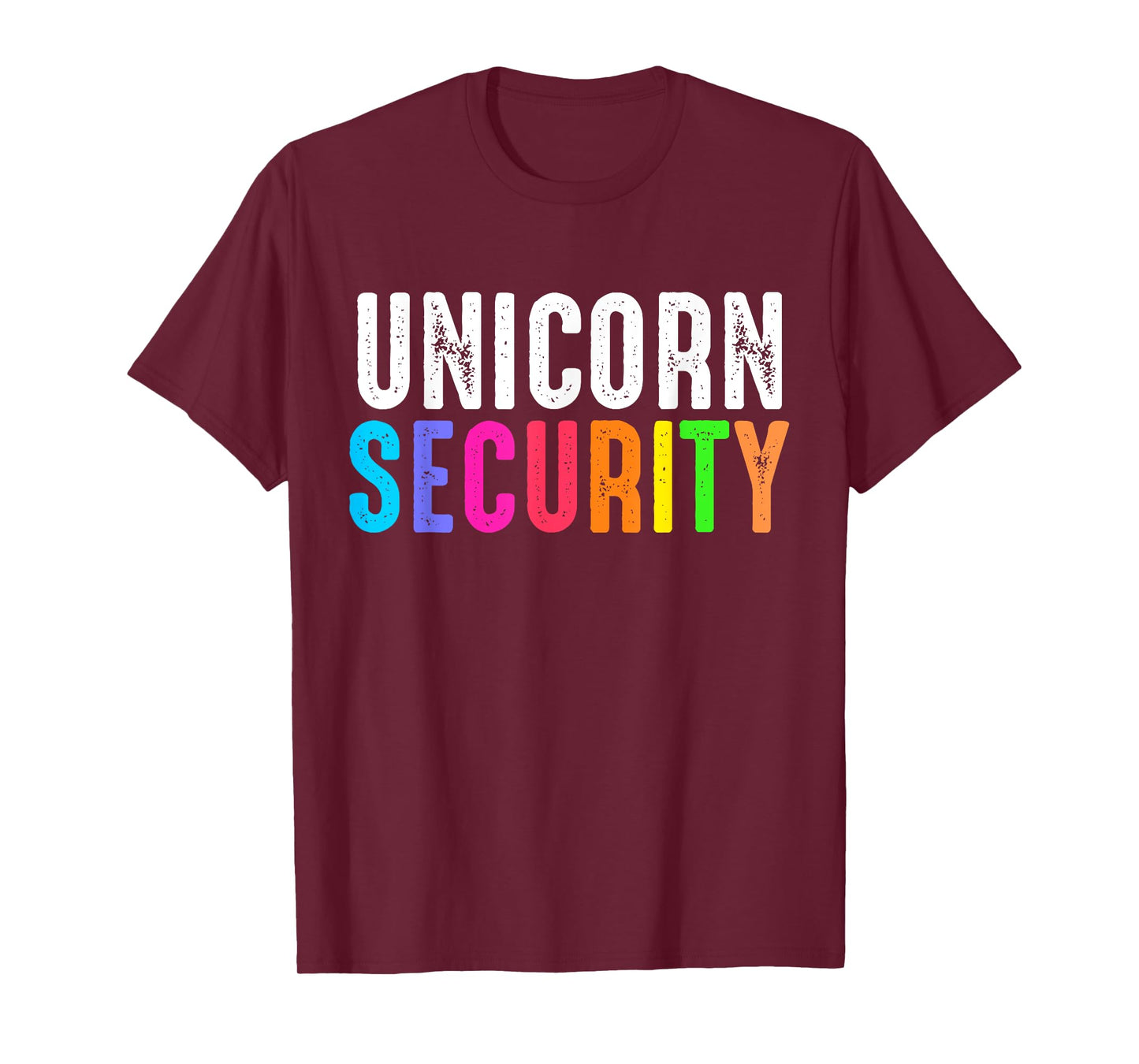 Halloween Dad Mom and Daughter Costume Unicorn Security T-Shirt