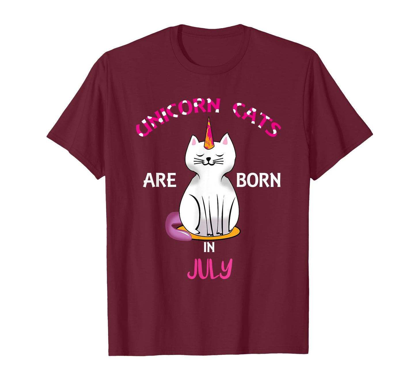 Unicorn Cats are Born in July Shirt - Birthday Shirt Gift
