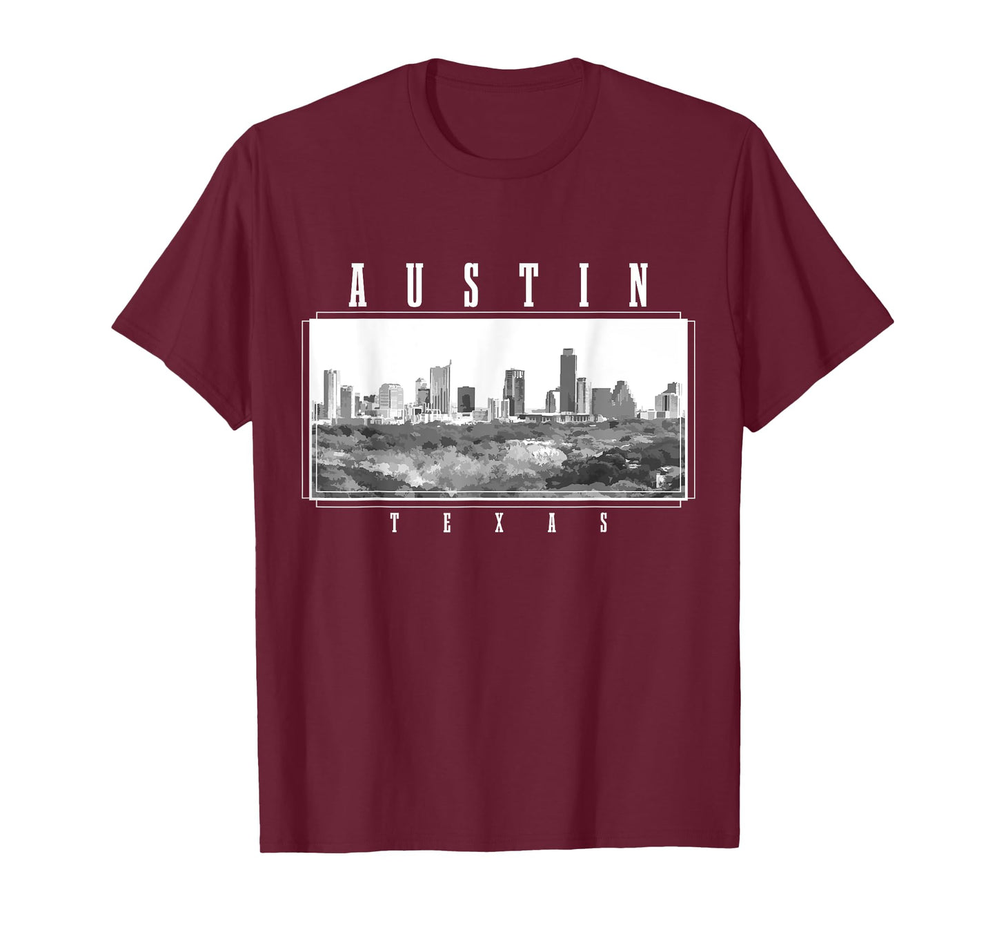 Austin Texas Skyline USA America Vintage Souvenir T-Shirt
