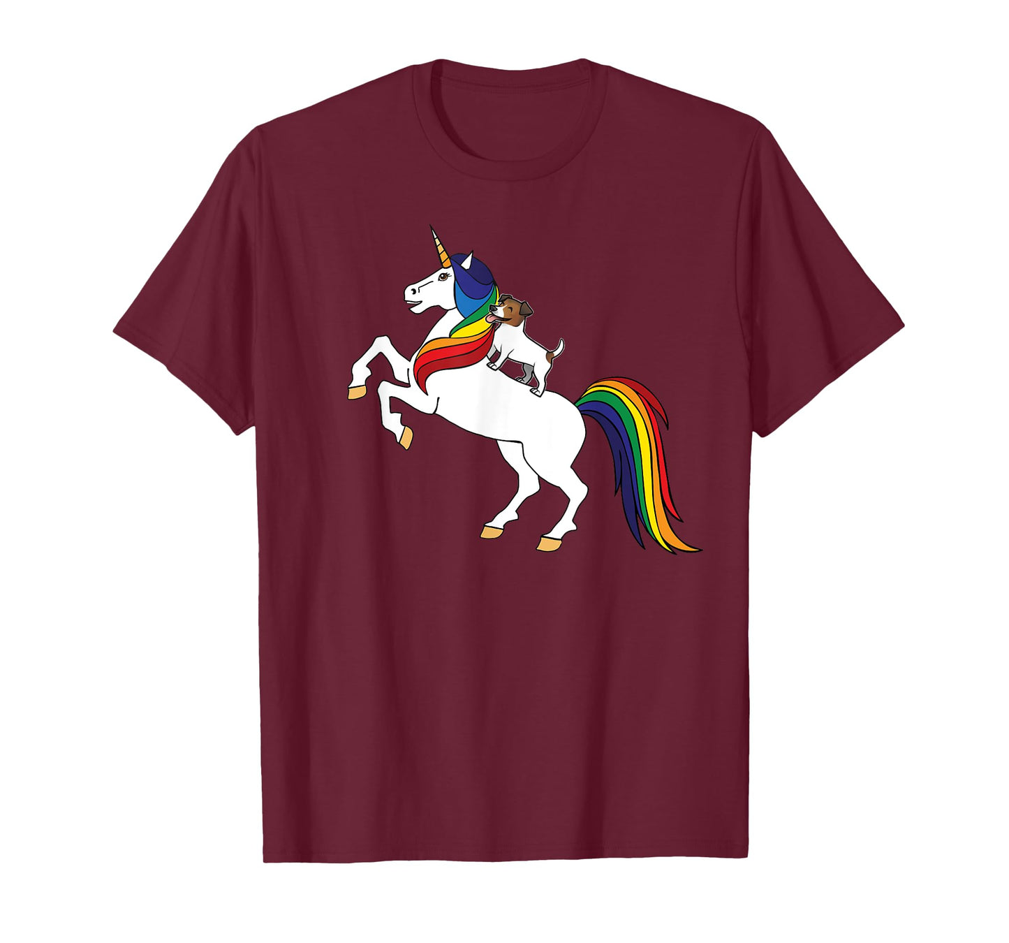 JRT Dog Lover Unicorn Kids Womens Girls Jack Russell T-Shirt