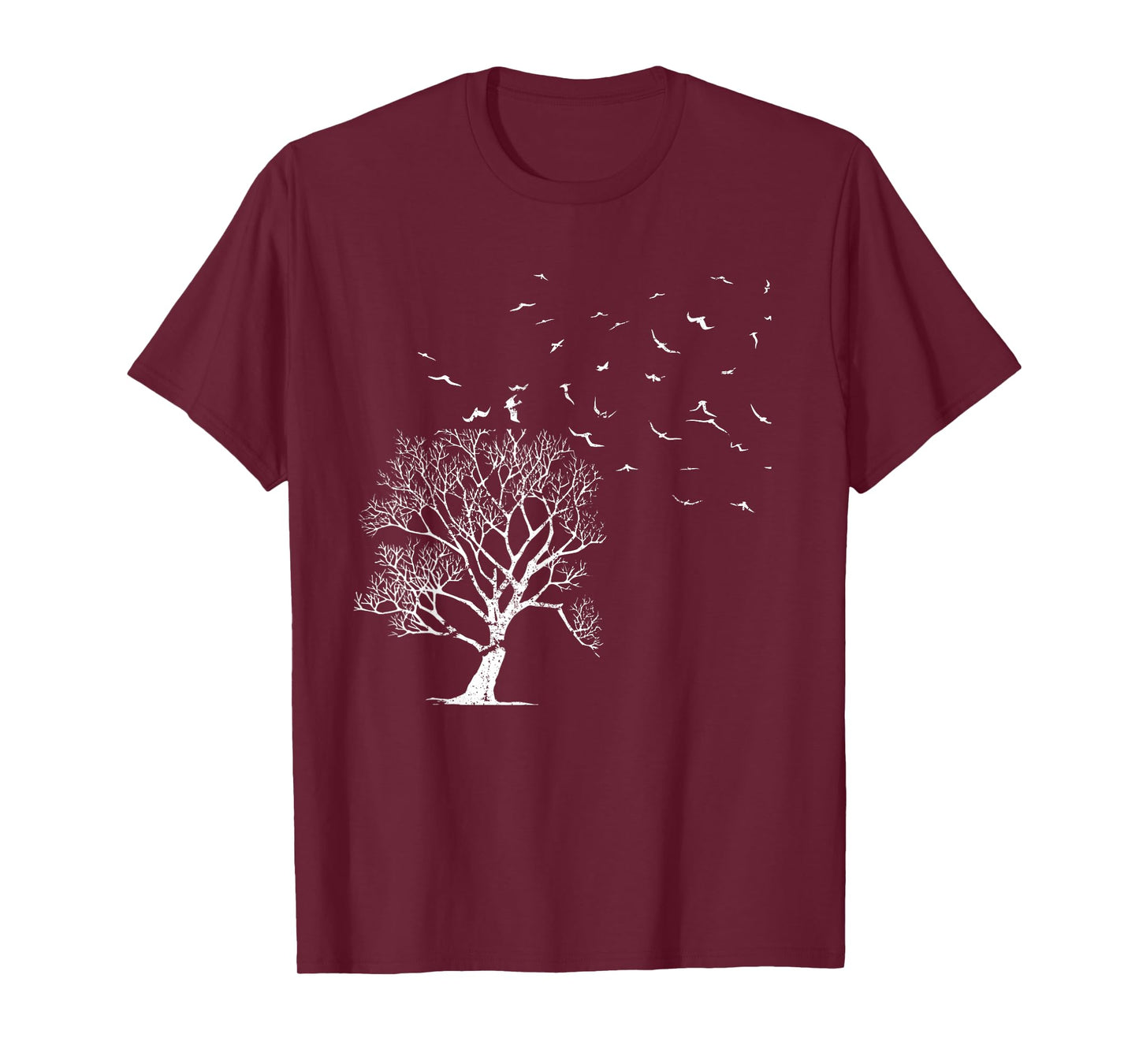 Outdoor Forest Nature Wildlife Flock Of Birds Tree Forest T-Shirt