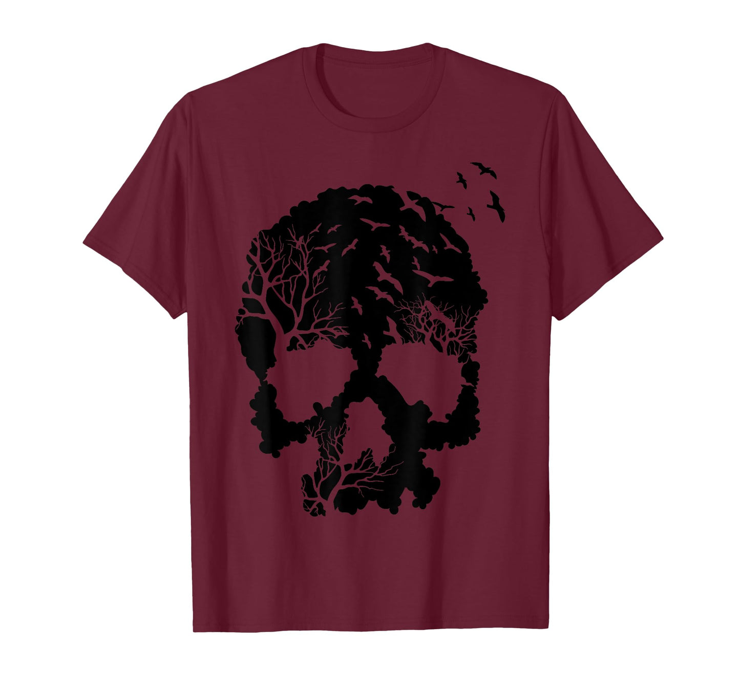 Skeleton with Trees and Birds T-Shirt