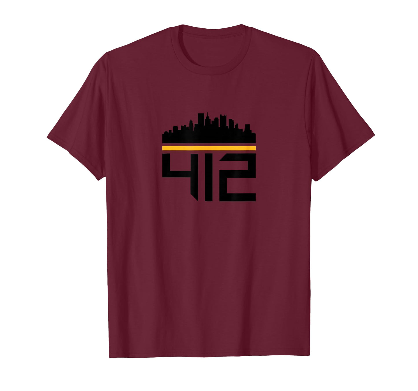 Pittsburgh Skyline 412 Design Men Women T-Shirt