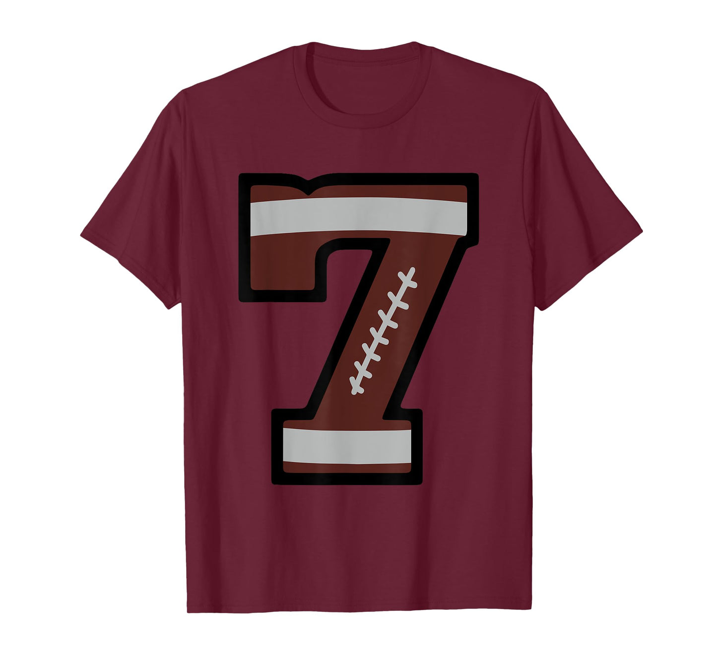 Number #7 Football Number T-Shirt