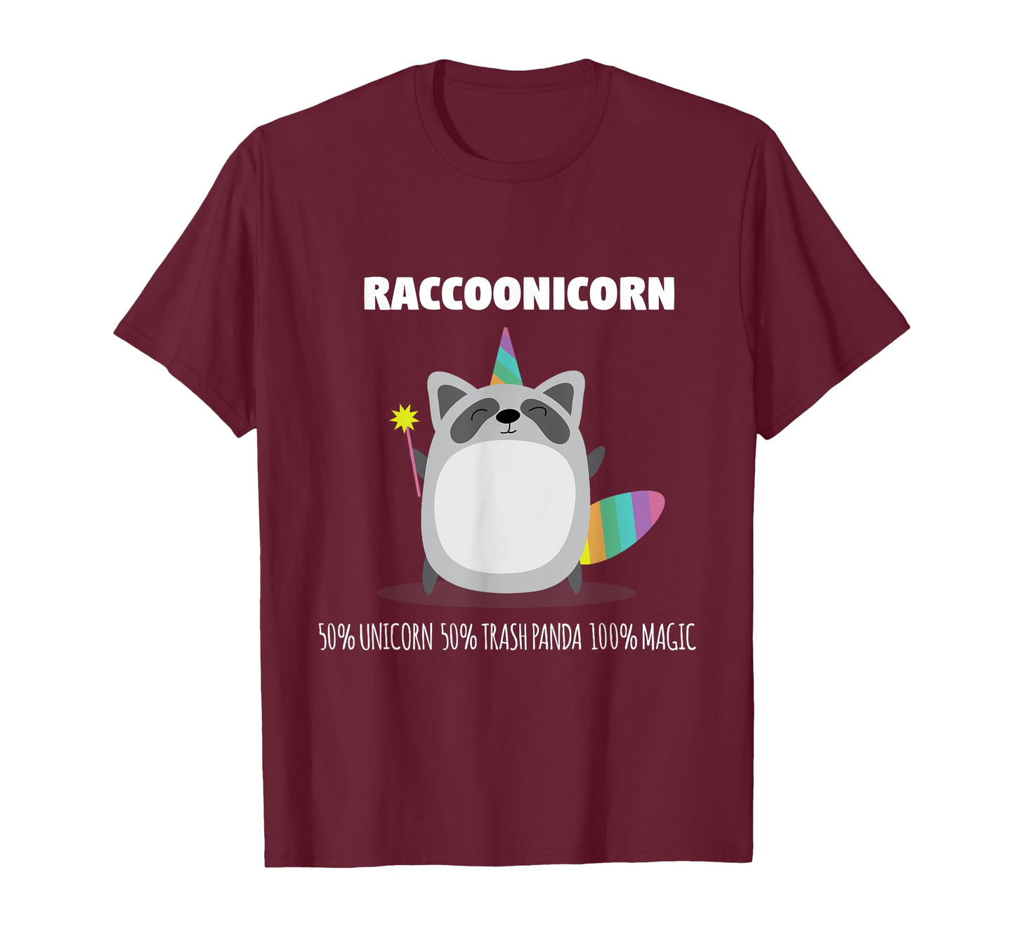 Raccoonicorn Funny Unicorn Raccoon Magical Animal T Shirt