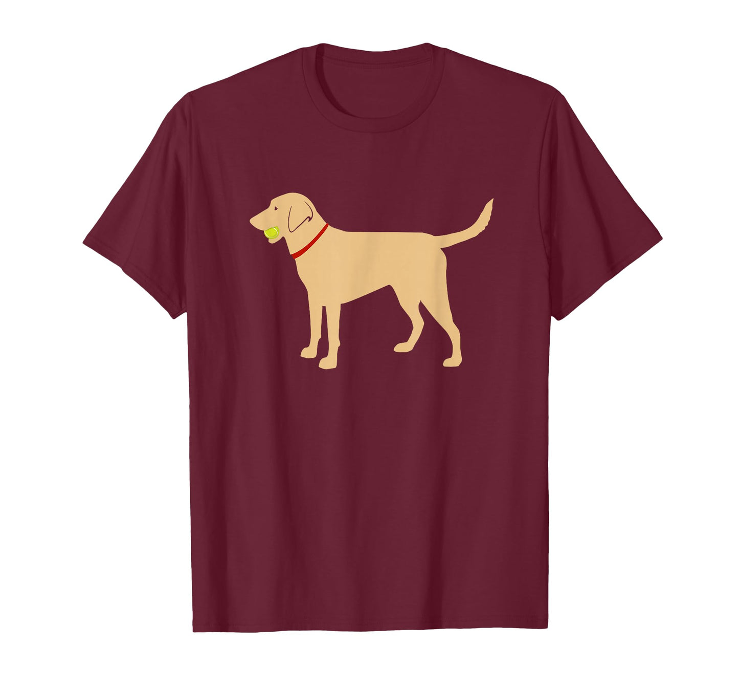 Labrador Retriever Fetch, Yellow Lab Play Ball T-Shirt T-Shirt