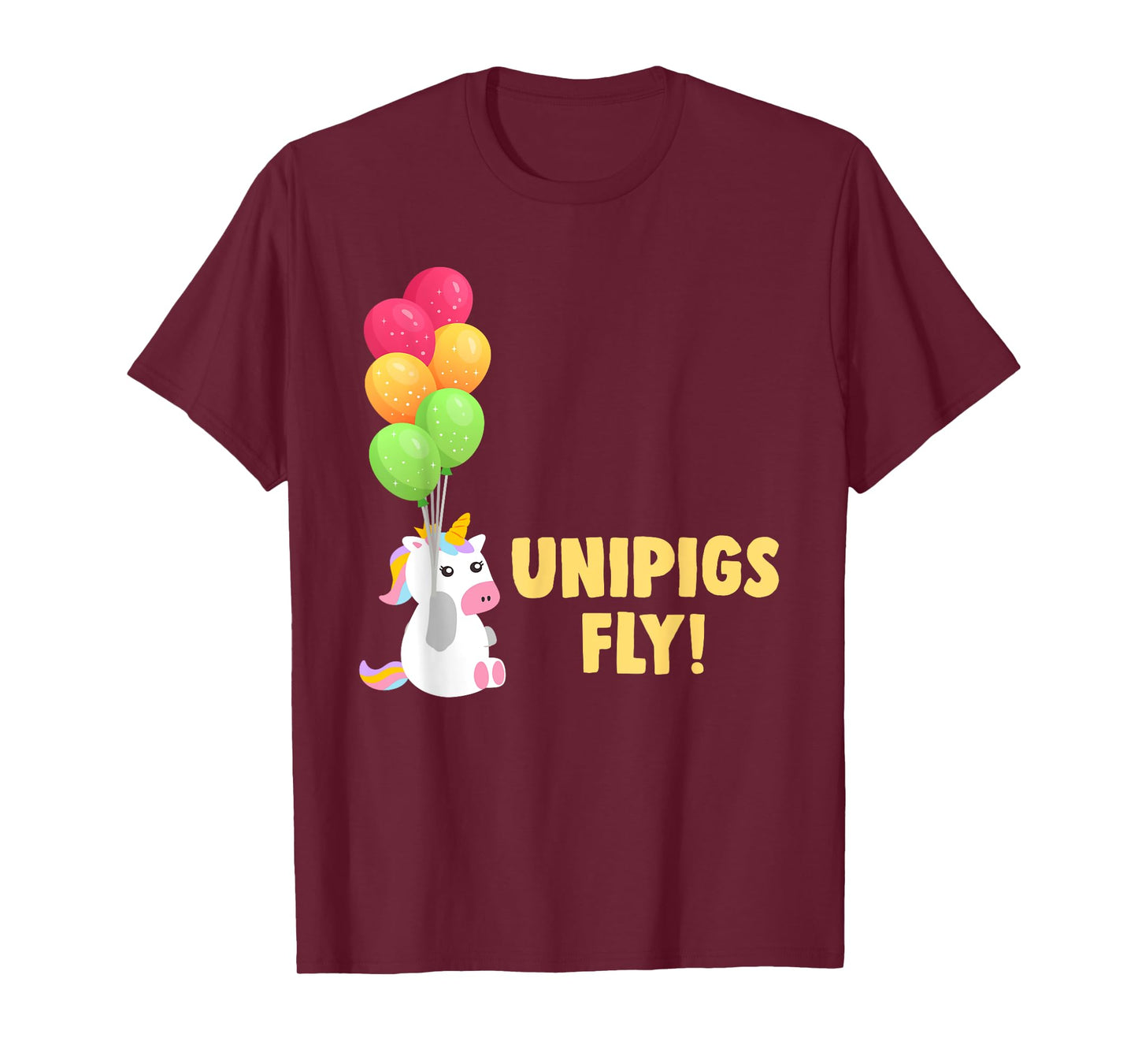Cute Balloon Unipigs Fly Unicorn Pig Unicorn Lover T-Shirt