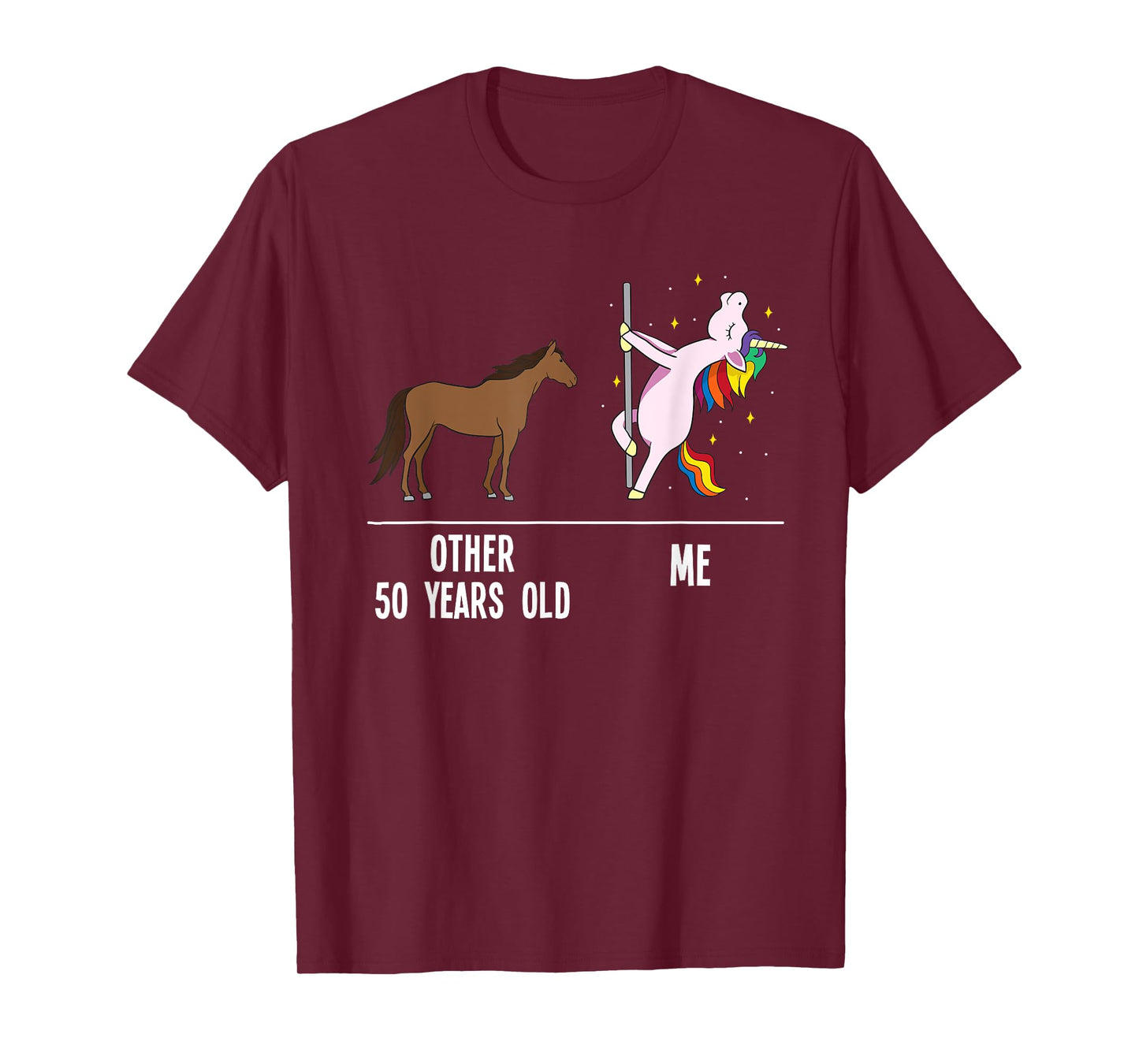 50th Birthday Unicorn Funny 50 Years Old Other Me Women T-Shirt
